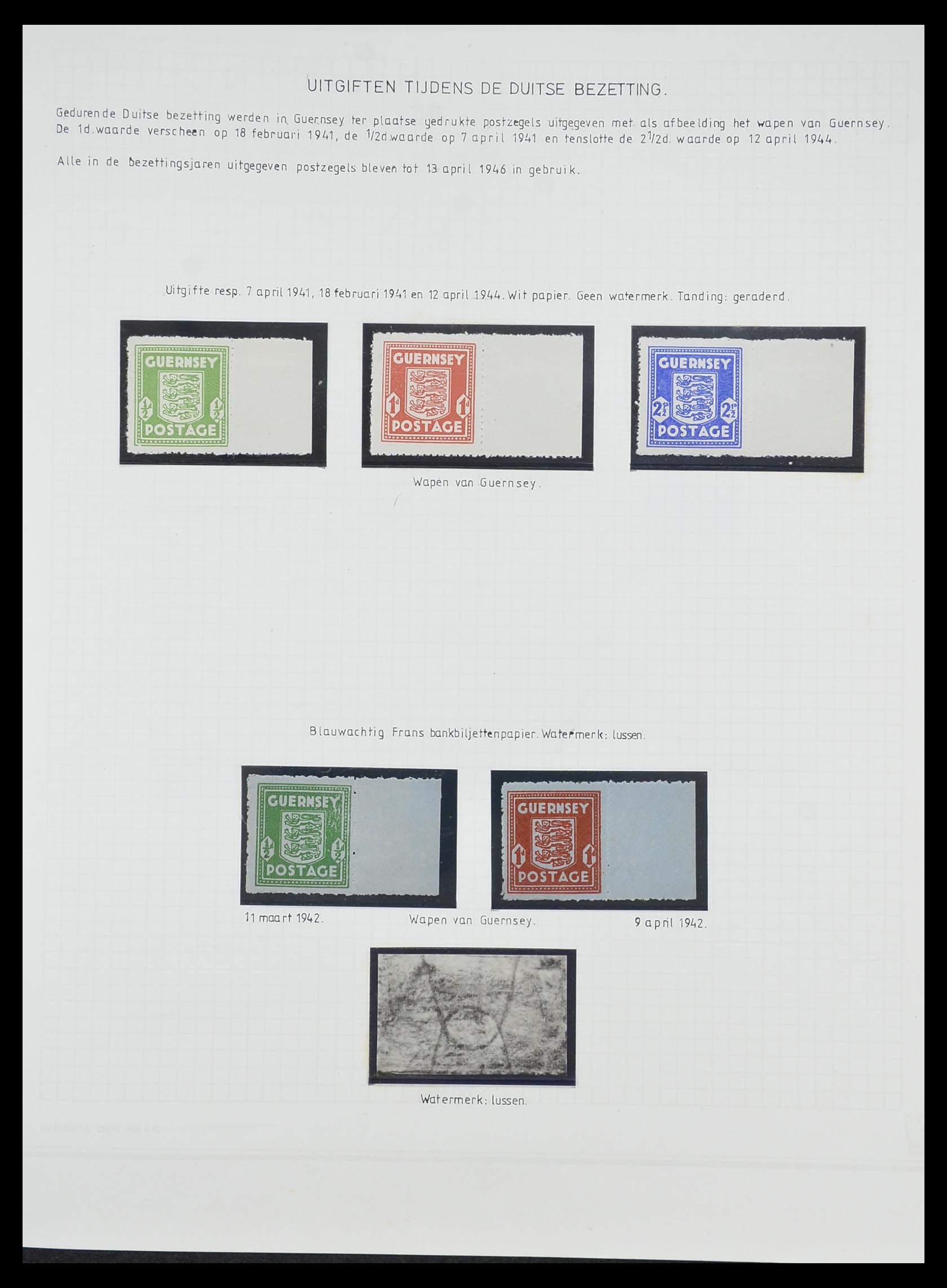 33730 042 - Stamp collection 33730 Channel Islands 1852(!)-1945(!).