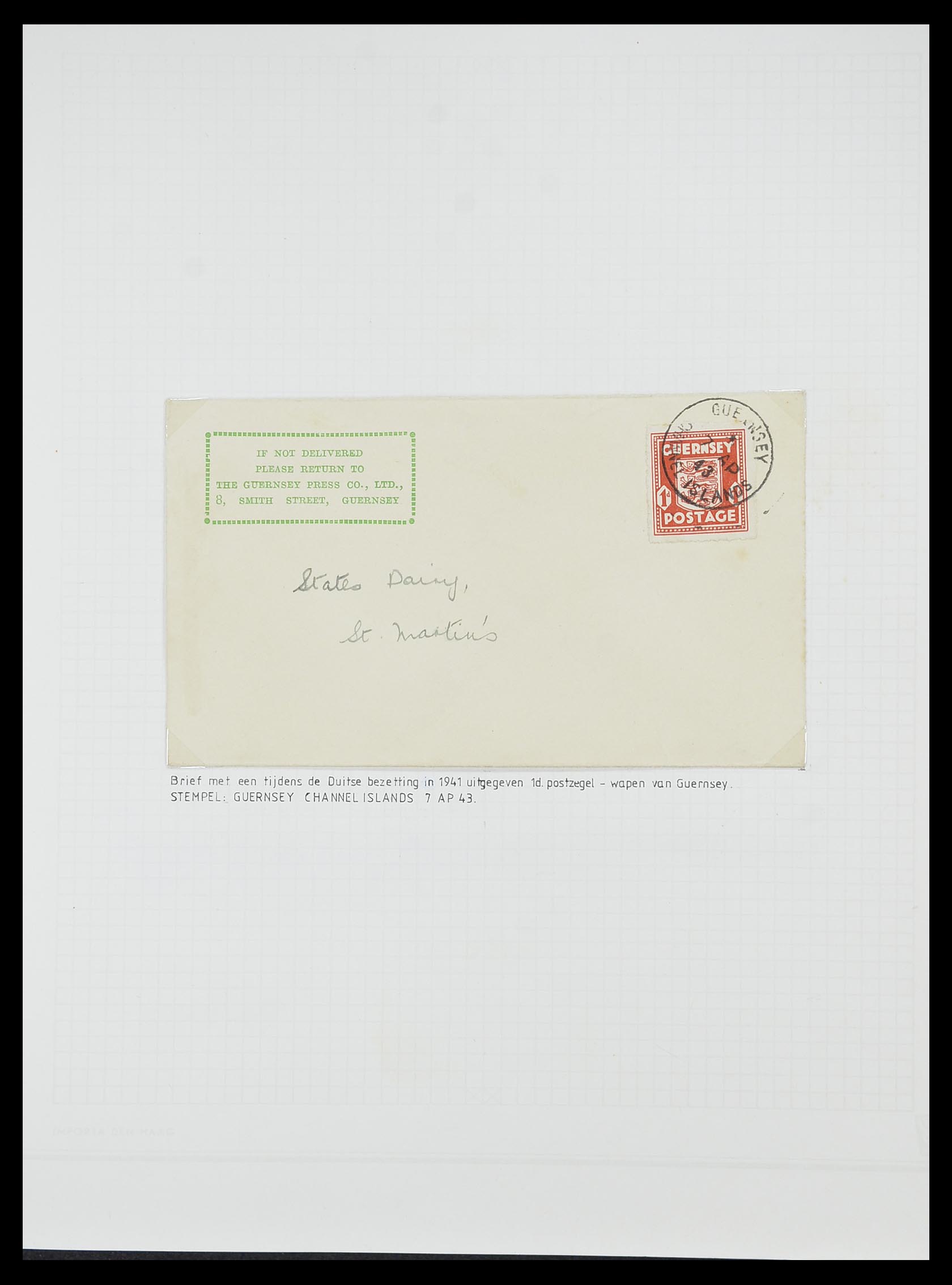 33730 043 - Stamp collection 33730 Channel Islands 1852(!)-1945(!).