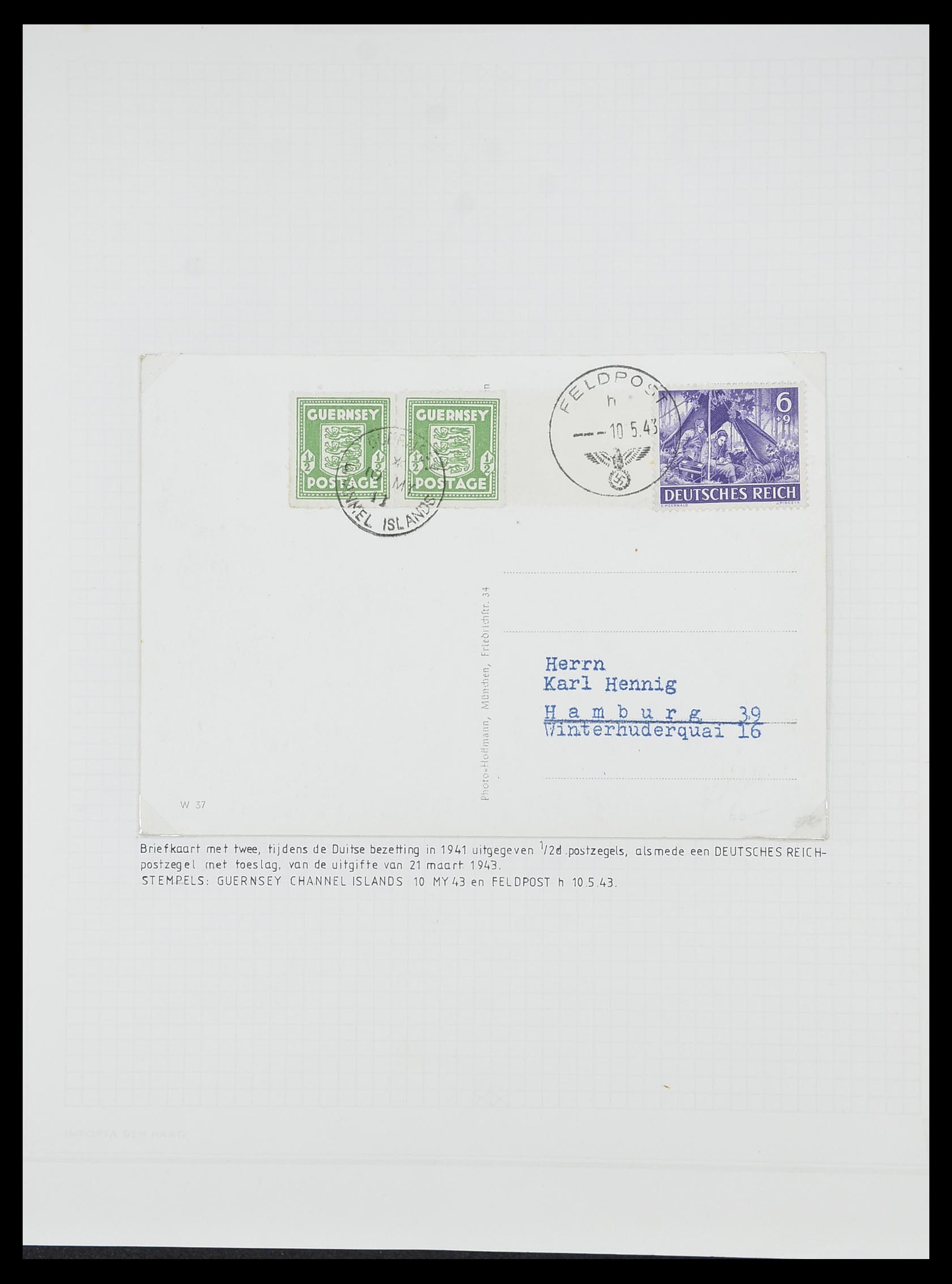 33730 044 - Stamp collection 33730 Channel Islands 1852(!)-1945(!).