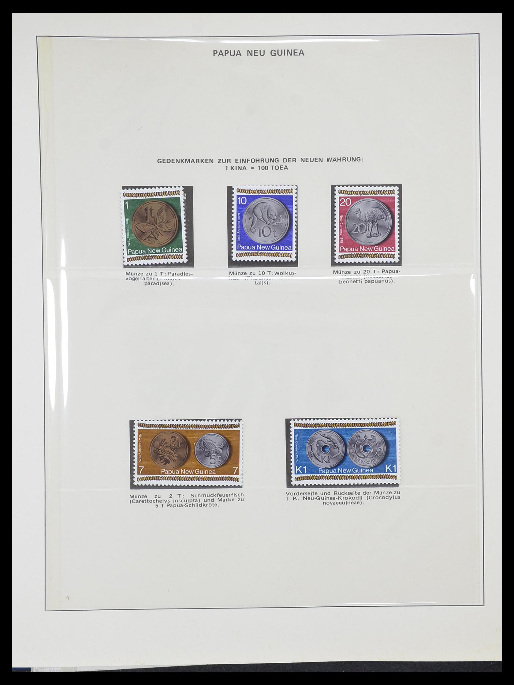 33731 004 - Postzegelverzameling 33731 Papua Nieuw Guinea 1973-2004.