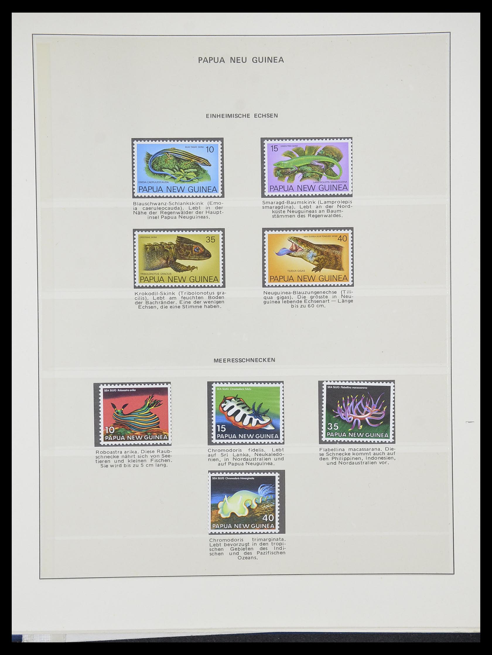 33731 012 - Postzegelverzameling 33731 Papua Nieuw Guinea 1973-2004.