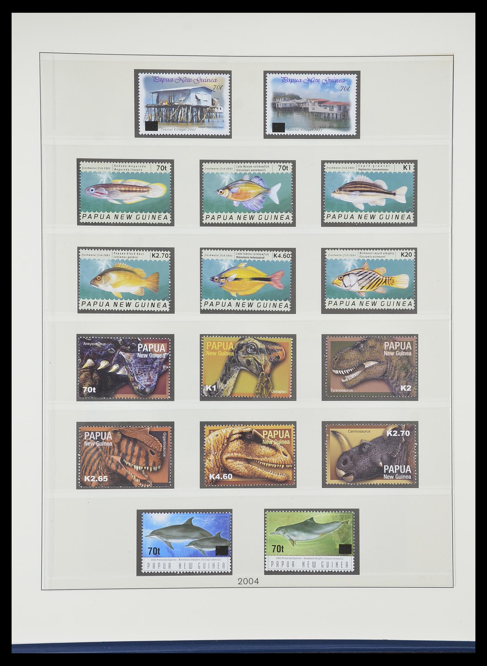 33731 086 - Postzegelverzameling 33731 Papua Nieuw Guinea 1973-2004.