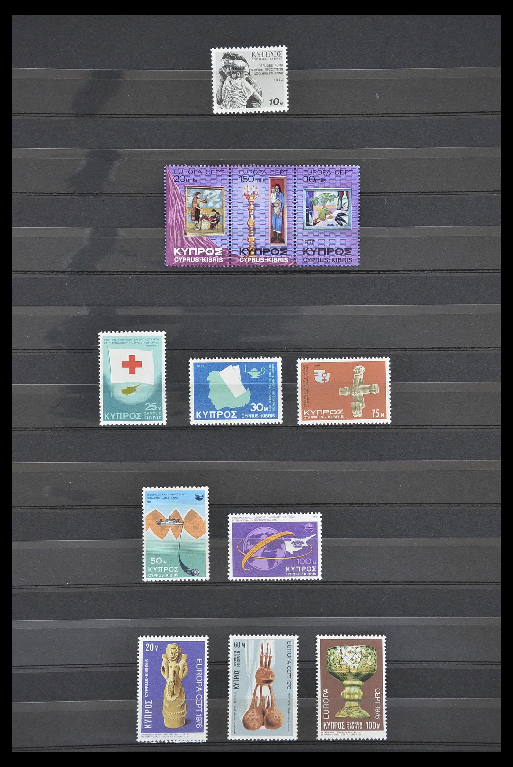 33733 016 - Postzegelverzameling 33733 Cyprus 1938-1977.