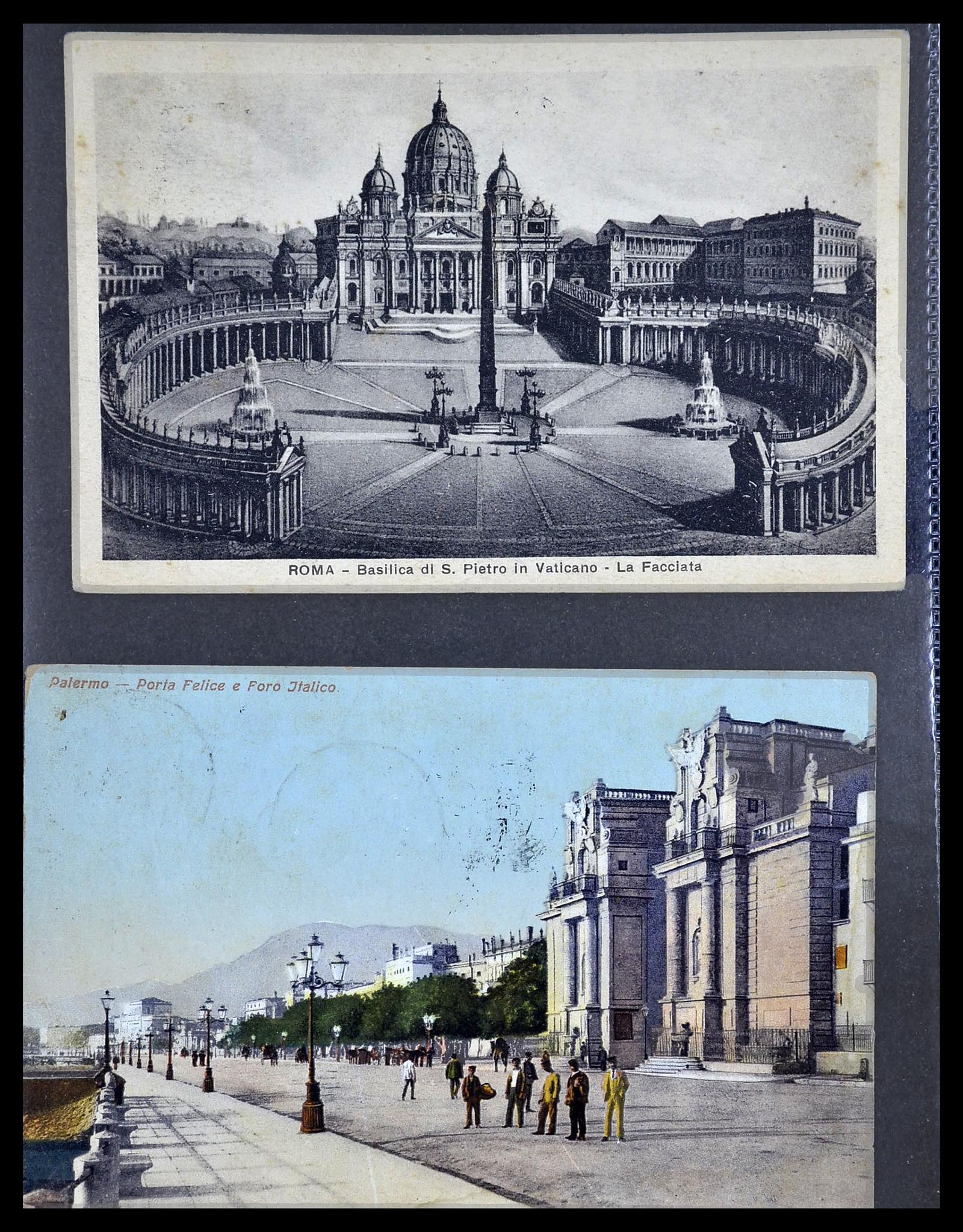 33737 002 - Postzegelverzameling 33737 Italië brieven en kaarten 1856-1945.