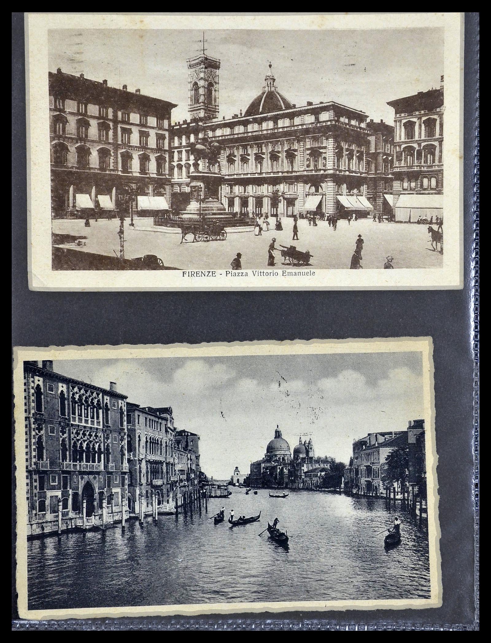 33737 010 - Postzegelverzameling 33737 Italië brieven en kaarten 1856-1945.