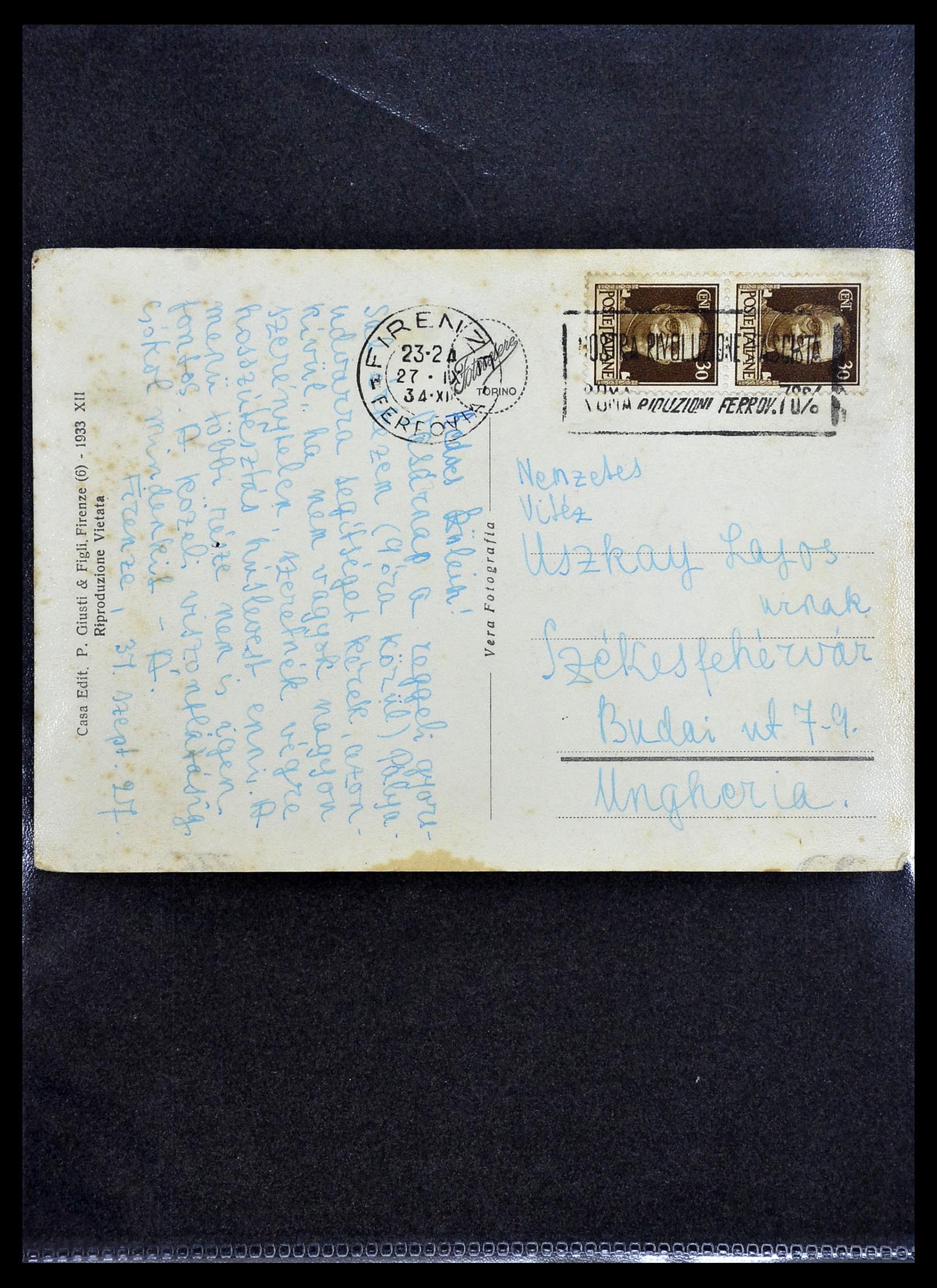 33737 057 - Stamp collection 33737 Italië covers and cards 1856-1945.