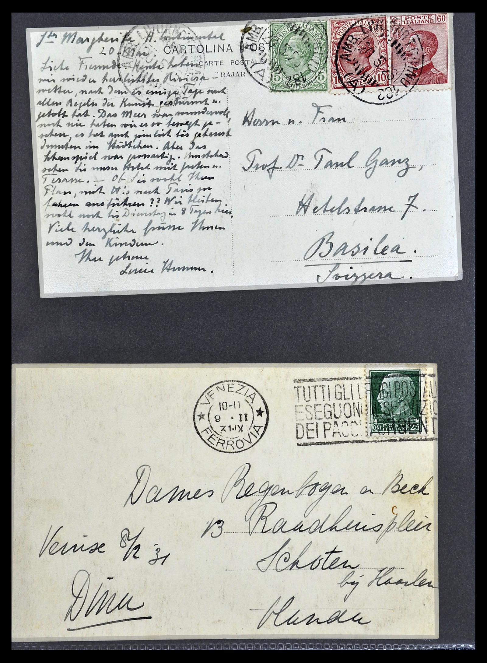 33737 059 - Stamp collection 33737 Italië covers and cards 1856-1945.