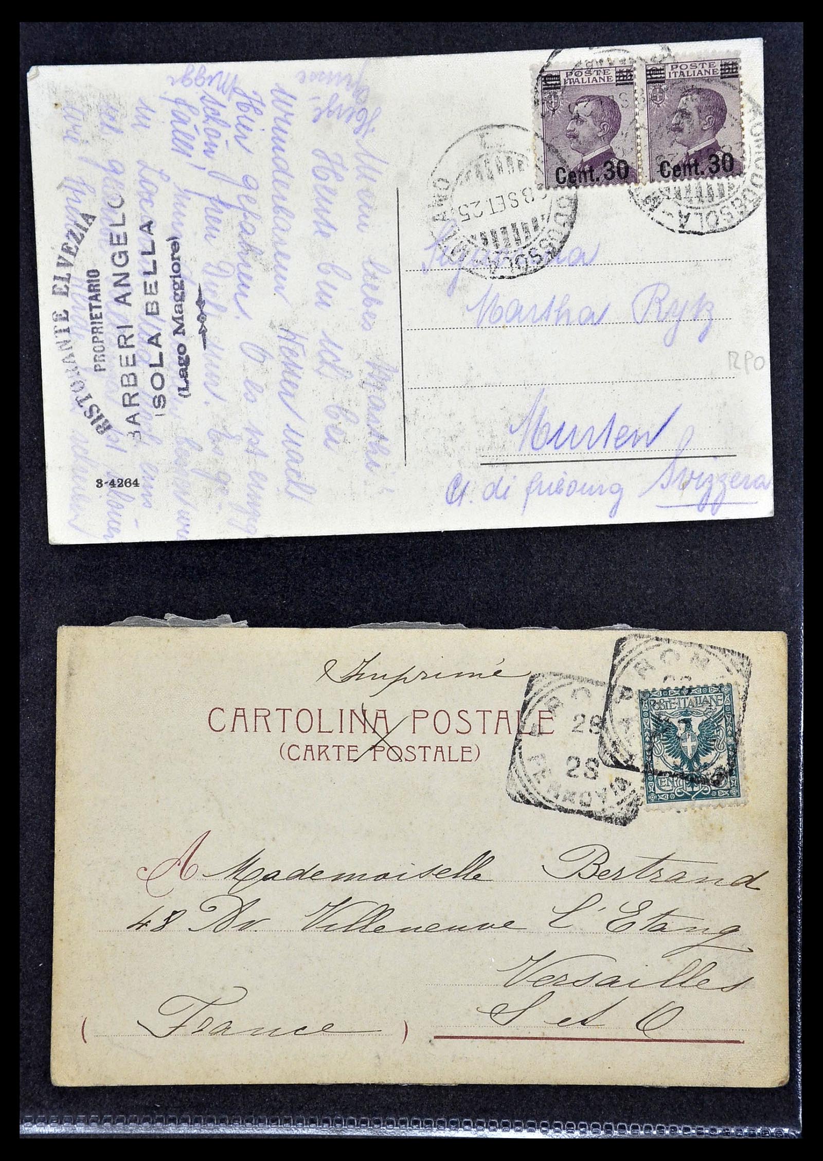 33737 060 - Stamp collection 33737 Italië covers and cards 1856-1945.