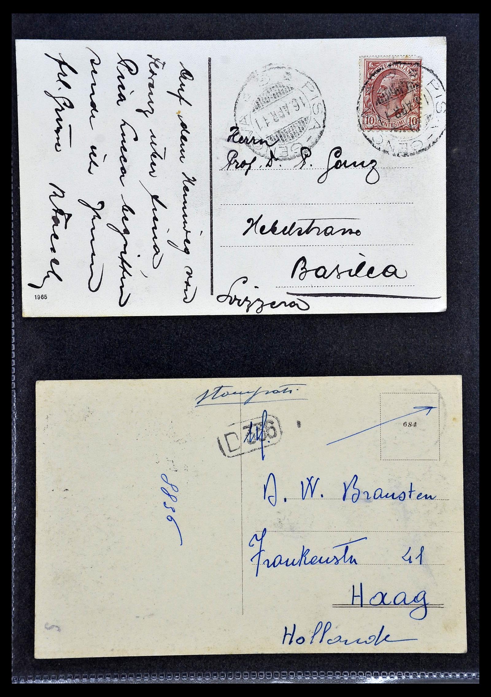 33737 062 - Stamp collection 33737 Italië covers and cards 1856-1945.