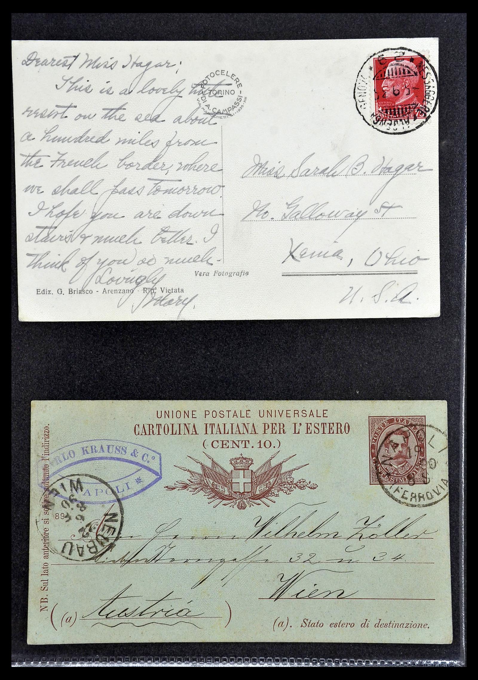 33737 066 - Stamp collection 33737 Italië covers and cards 1856-1945.