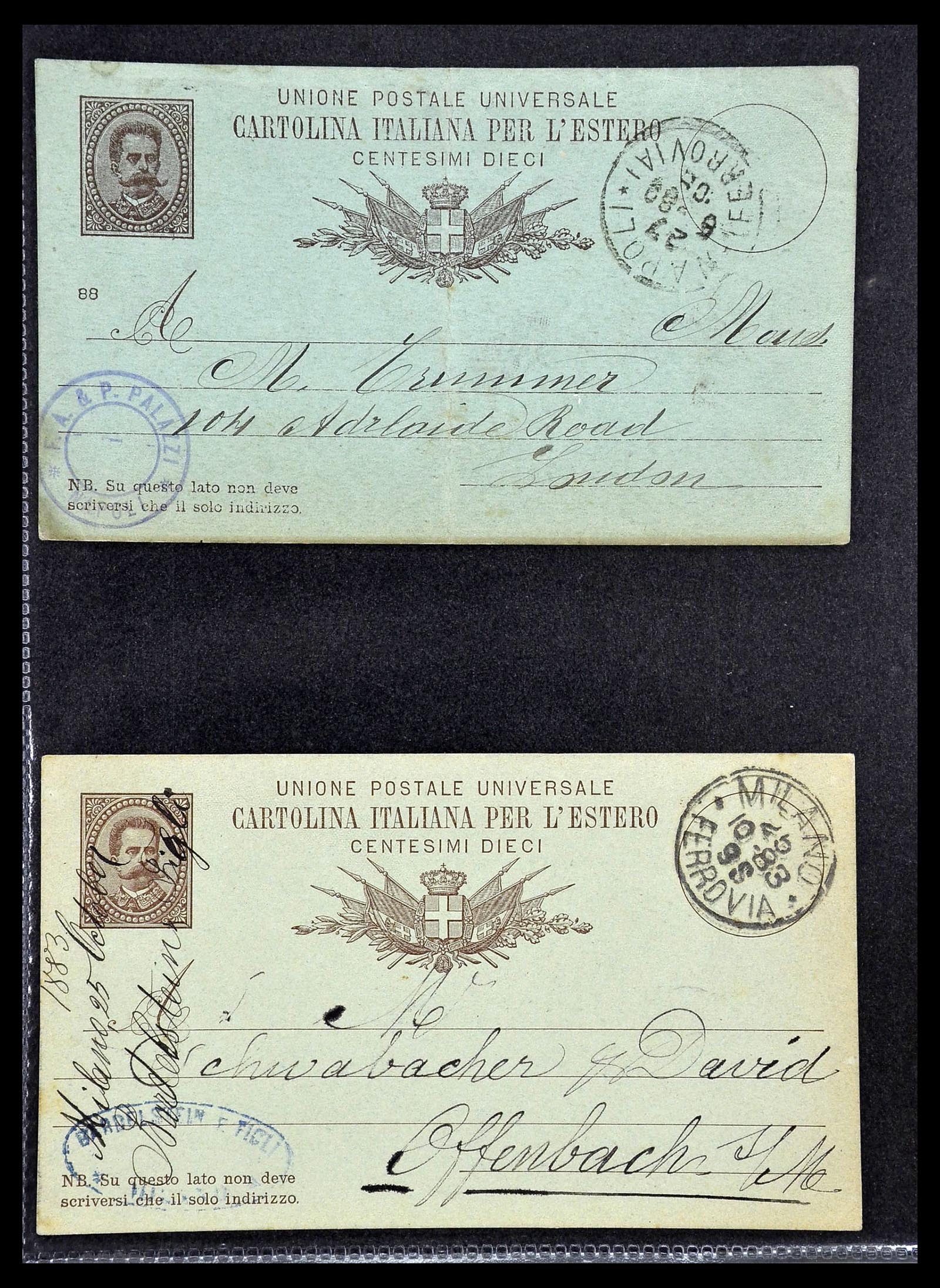 33737 071 - Stamp collection 33737 Italië covers and cards 1856-1945.
