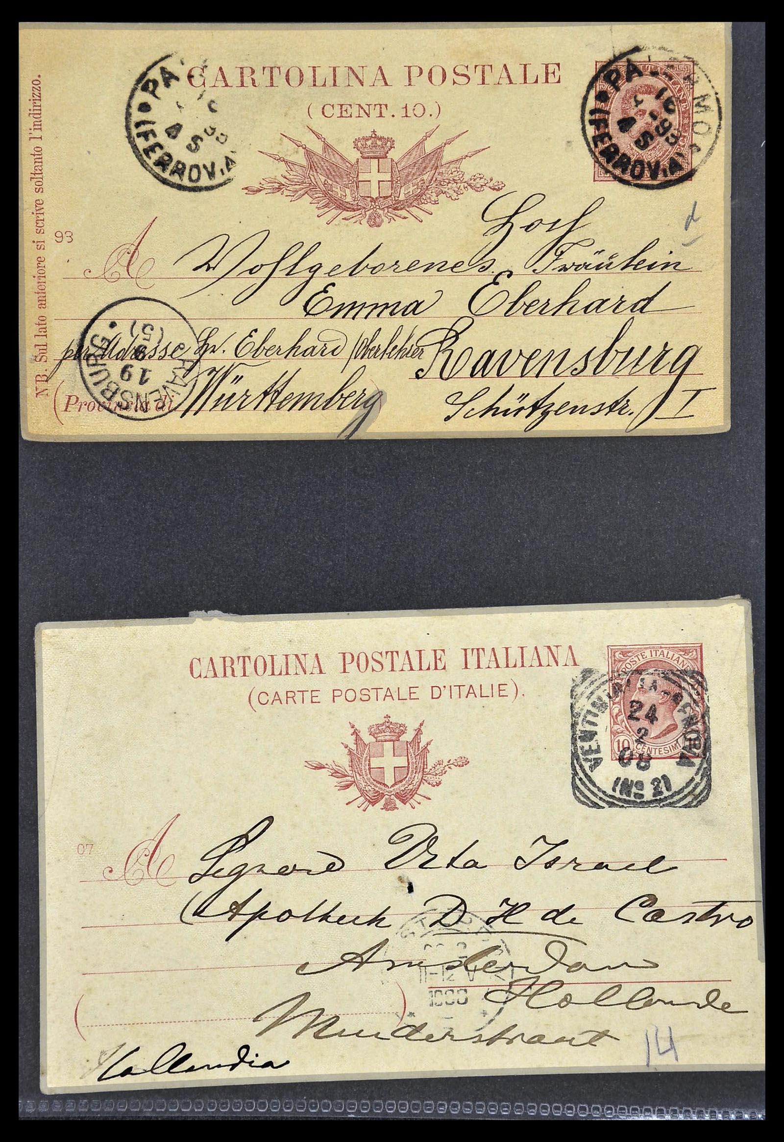 33737 075 - Stamp collection 33737 Italië covers and cards 1856-1945.