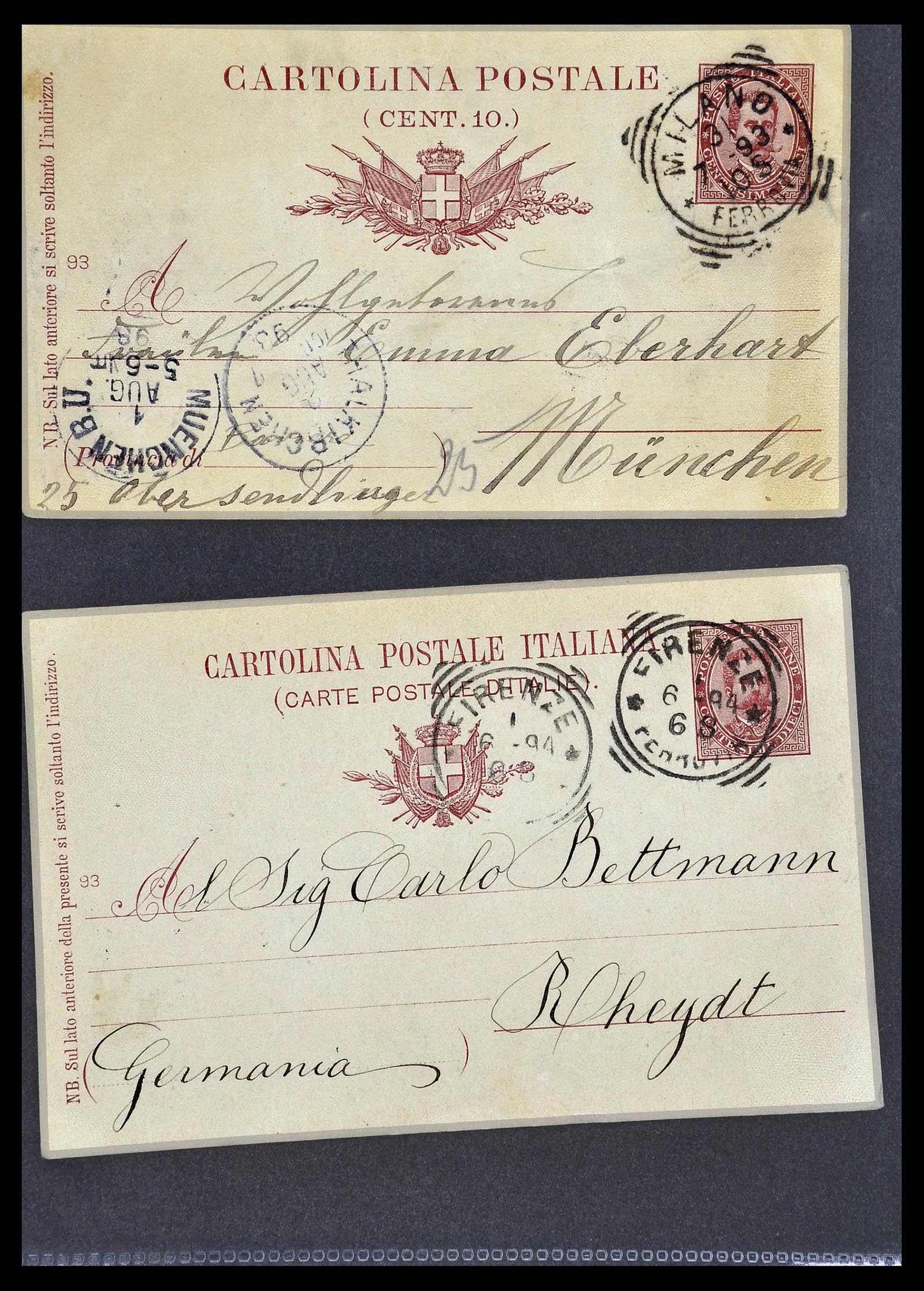 33737 077 - Stamp collection 33737 Italië covers and cards 1856-1945.
