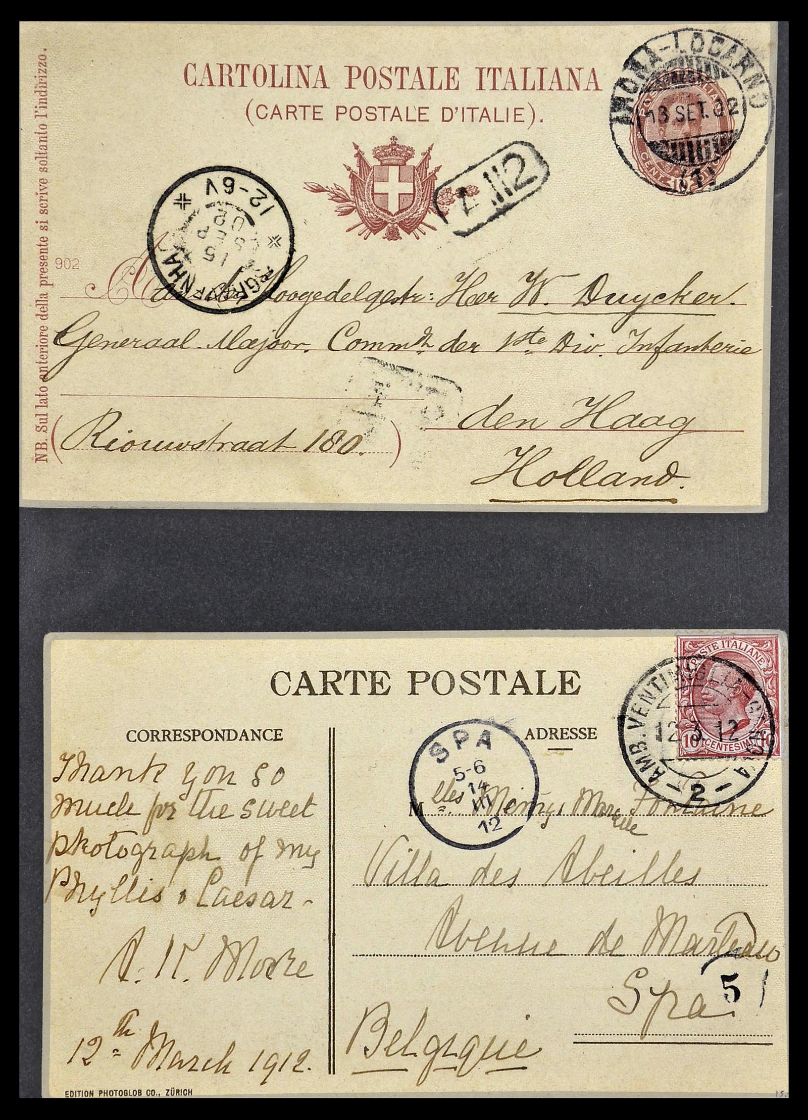 33737 087 - Stamp collection 33737 Italië covers and cards 1856-1945.