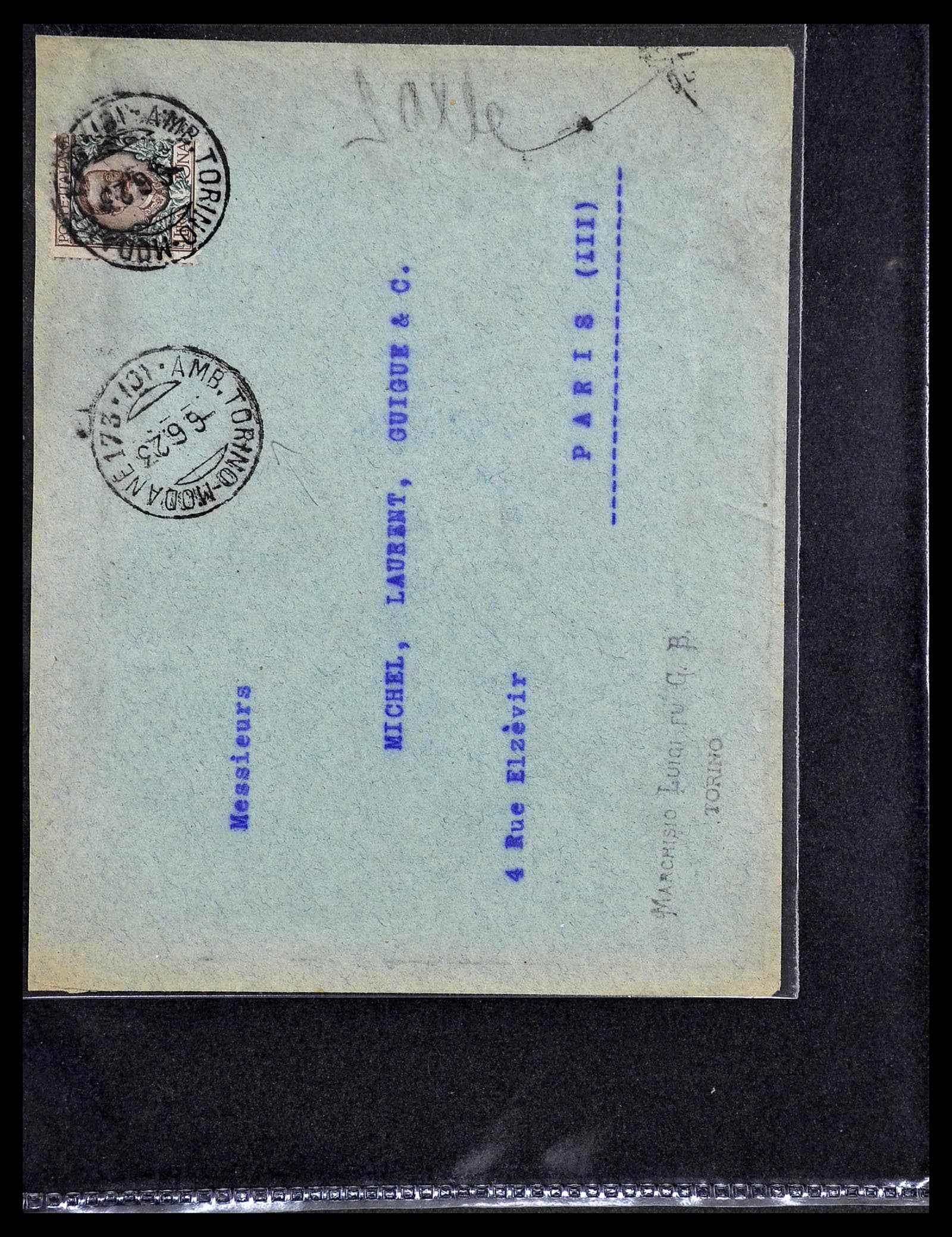 33737 091 - Stamp collection 33737 Italië covers and cards 1856-1945.
