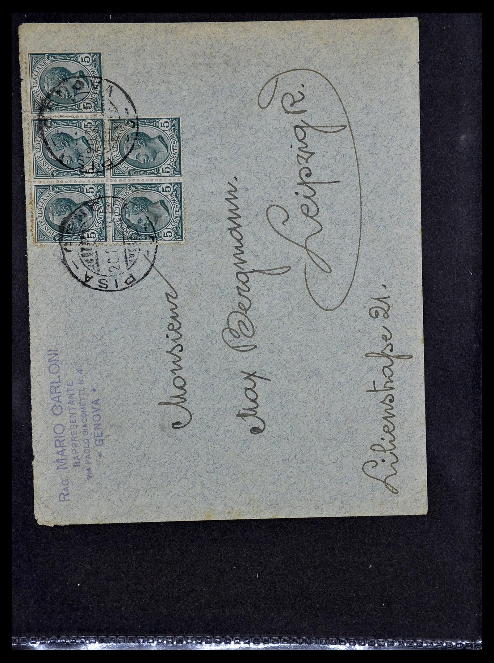 33737 097 - Stamp collection 33737 Italië covers and cards 1856-1945.