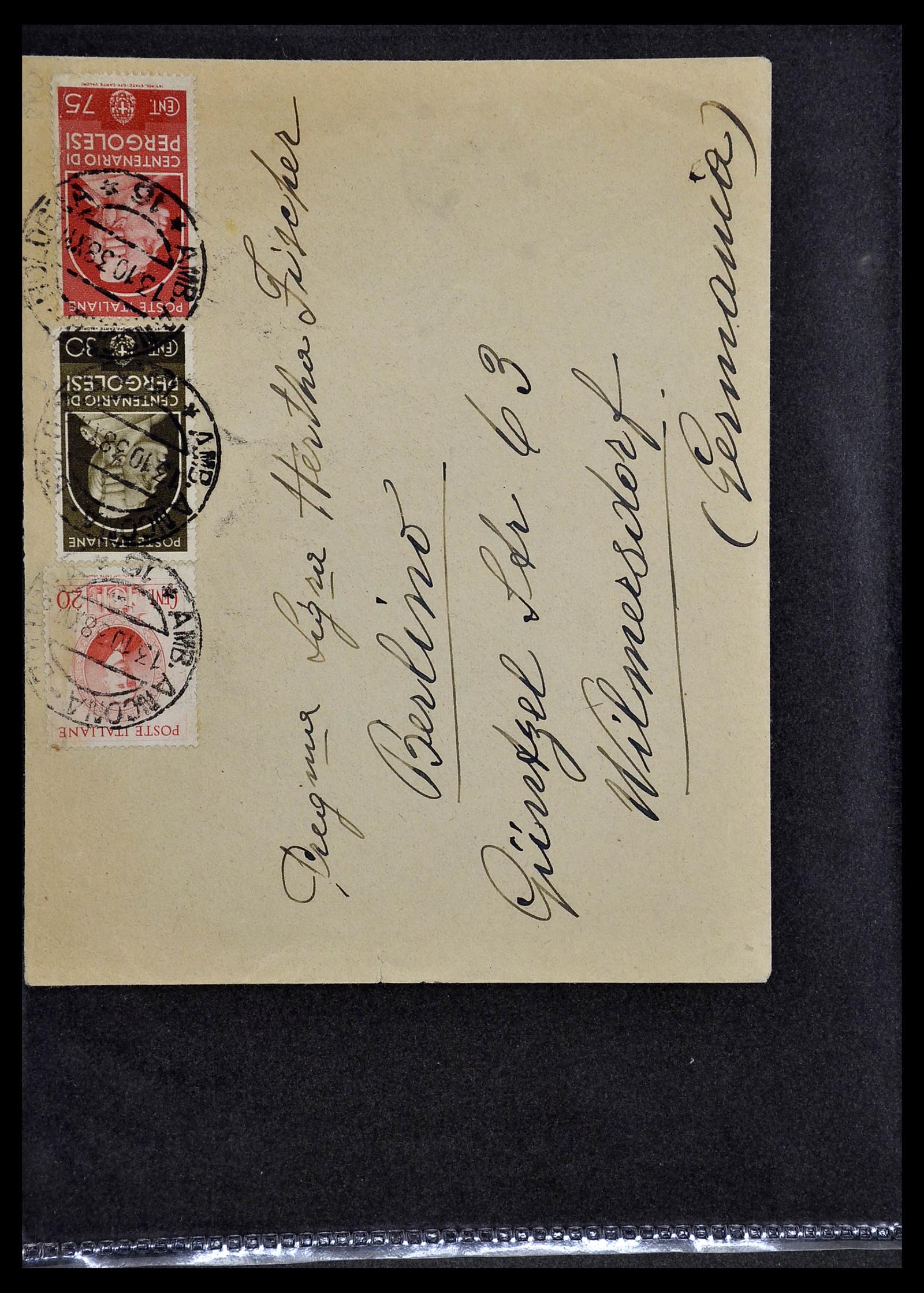 33737 100 - Stamp collection 33737 Italië covers and cards 1856-1945.