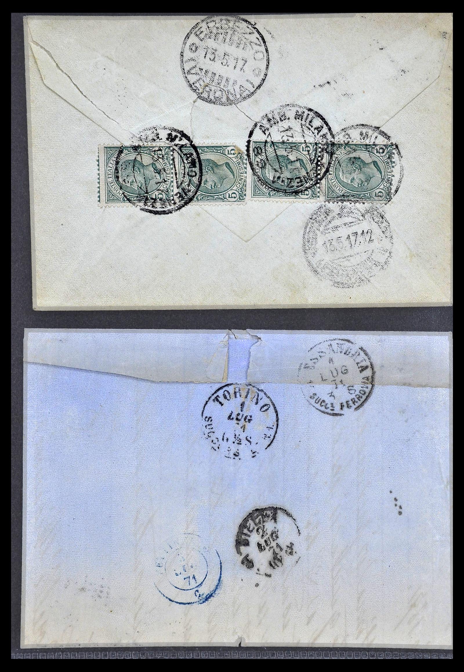 33737 108 - Stamp collection 33737 Italië covers and cards 1856-1945.