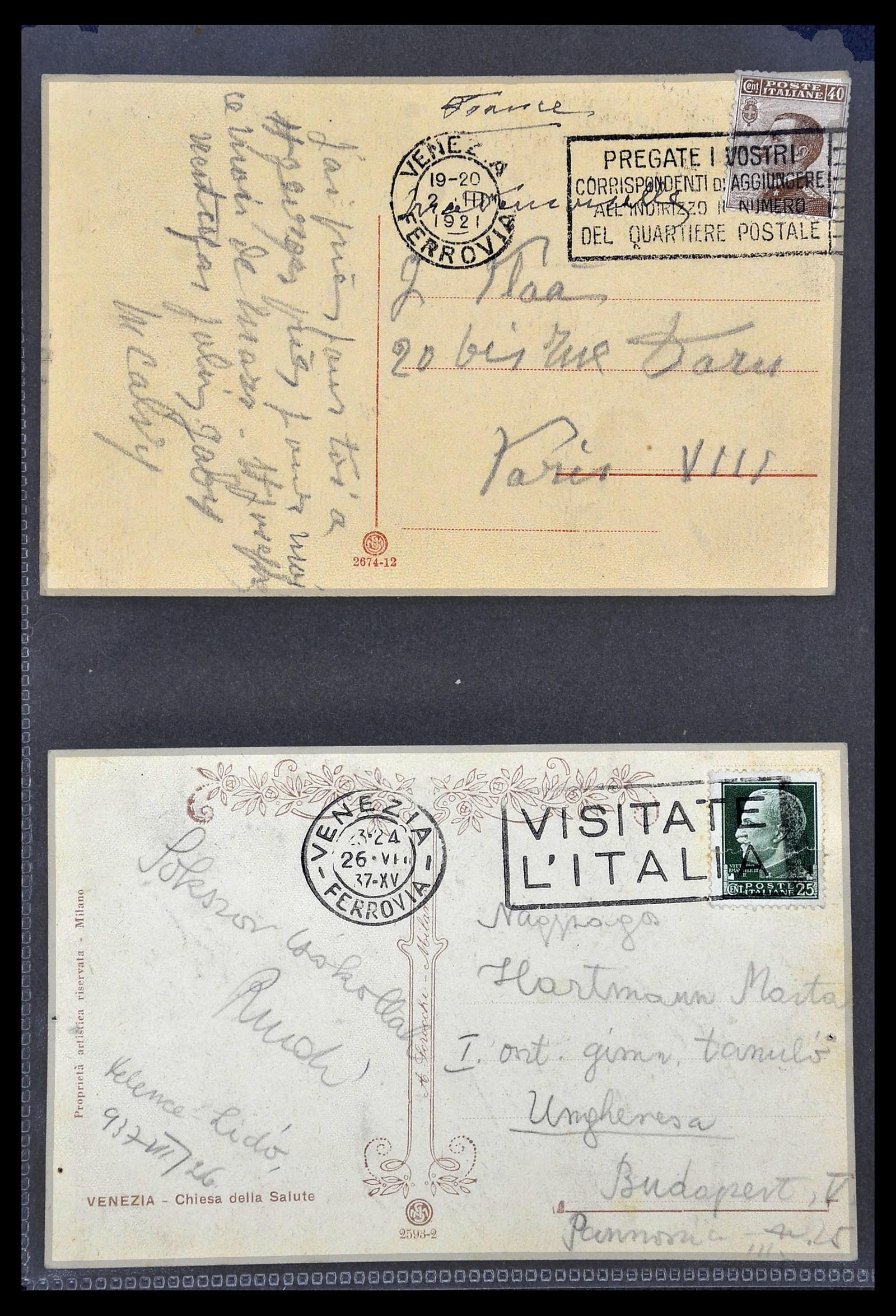 33737 118 - Stamp collection 33737 Italië covers and cards 1856-1945.