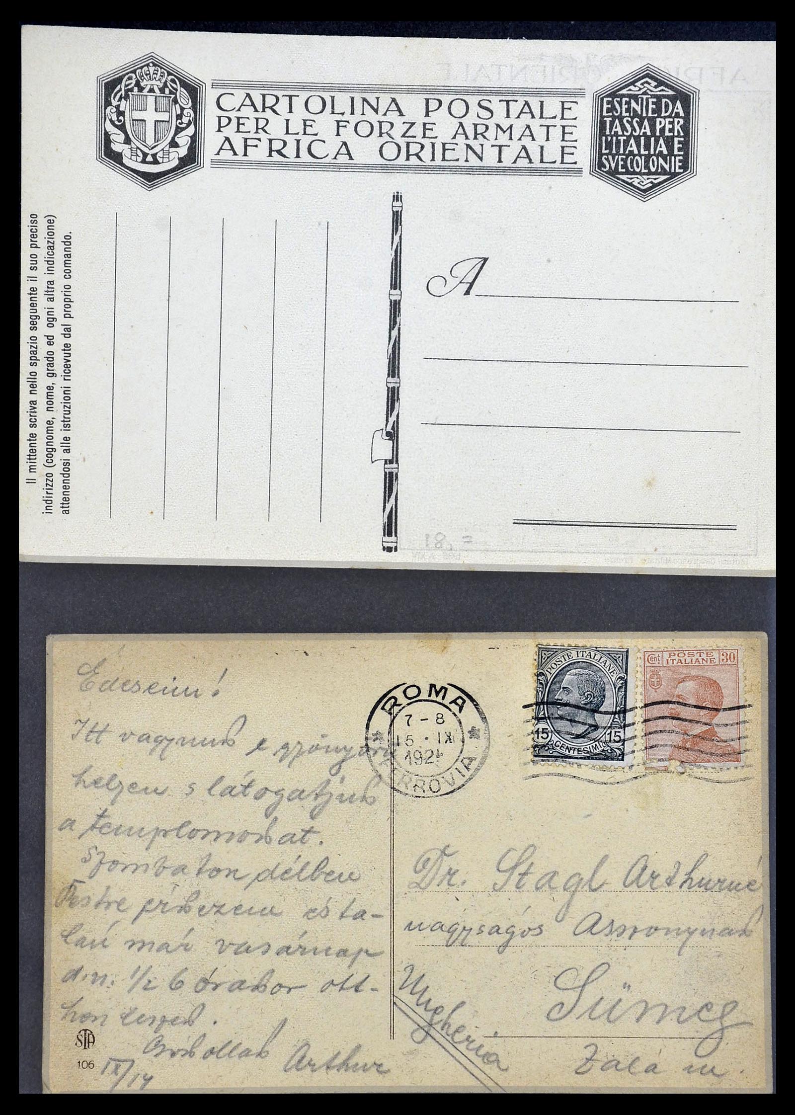 33737 120 - Stamp collection 33737 Italië covers and cards 1856-1945.