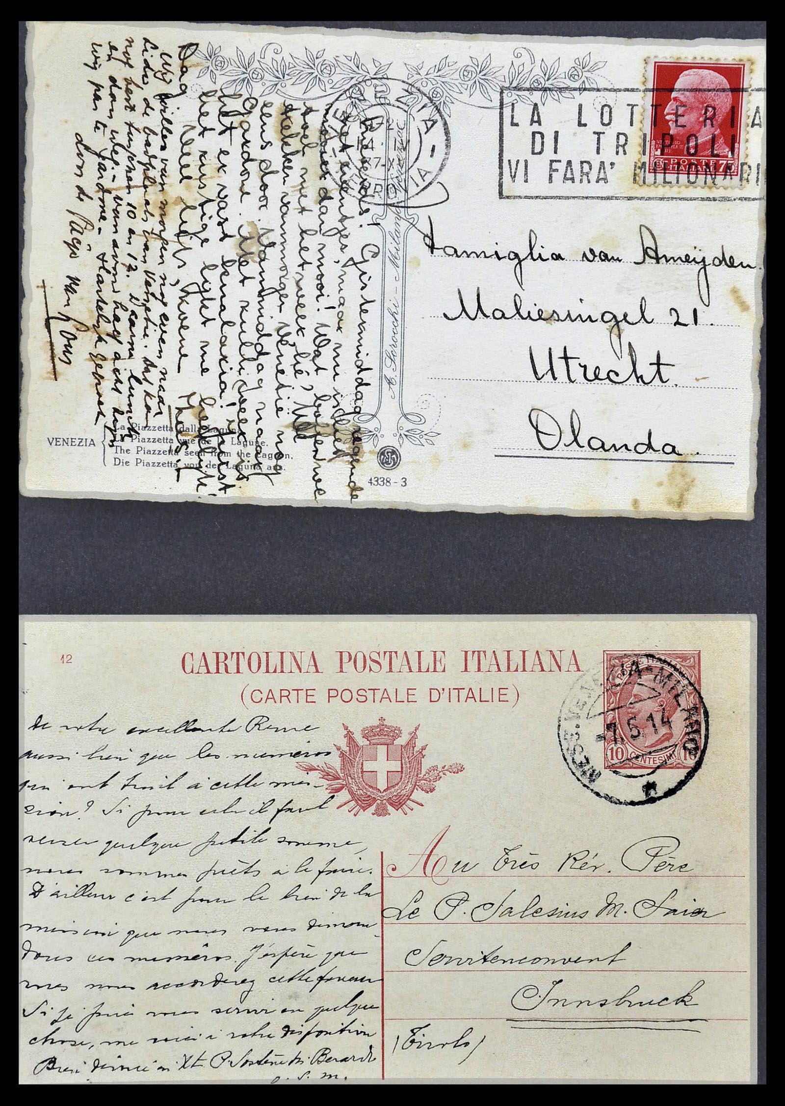 33737 125 - Stamp collection 33737 Italië covers and cards 1856-1945.