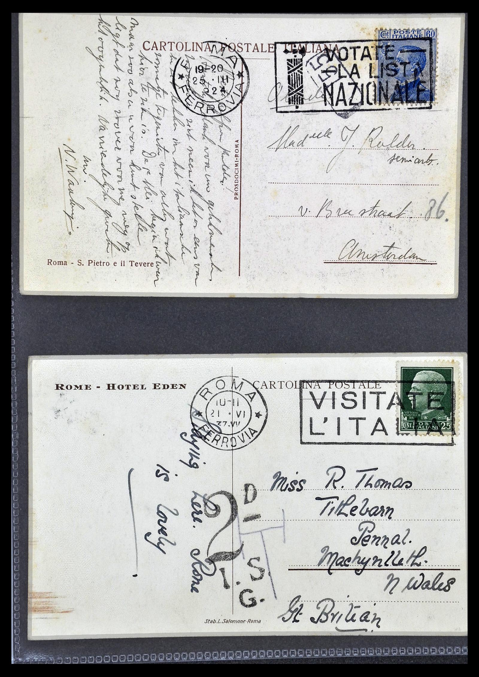 33737 127 - Stamp collection 33737 Italië covers and cards 1856-1945.