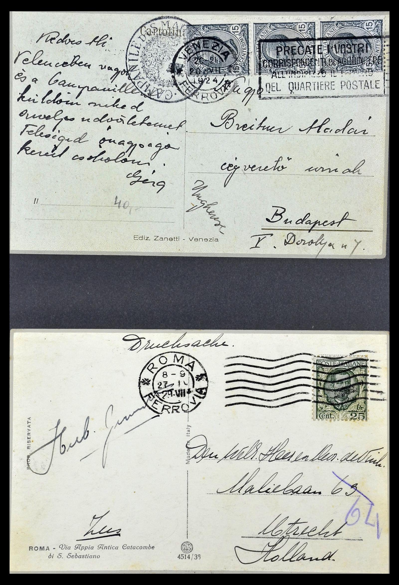 33737 131 - Stamp collection 33737 Italië covers and cards 1856-1945.