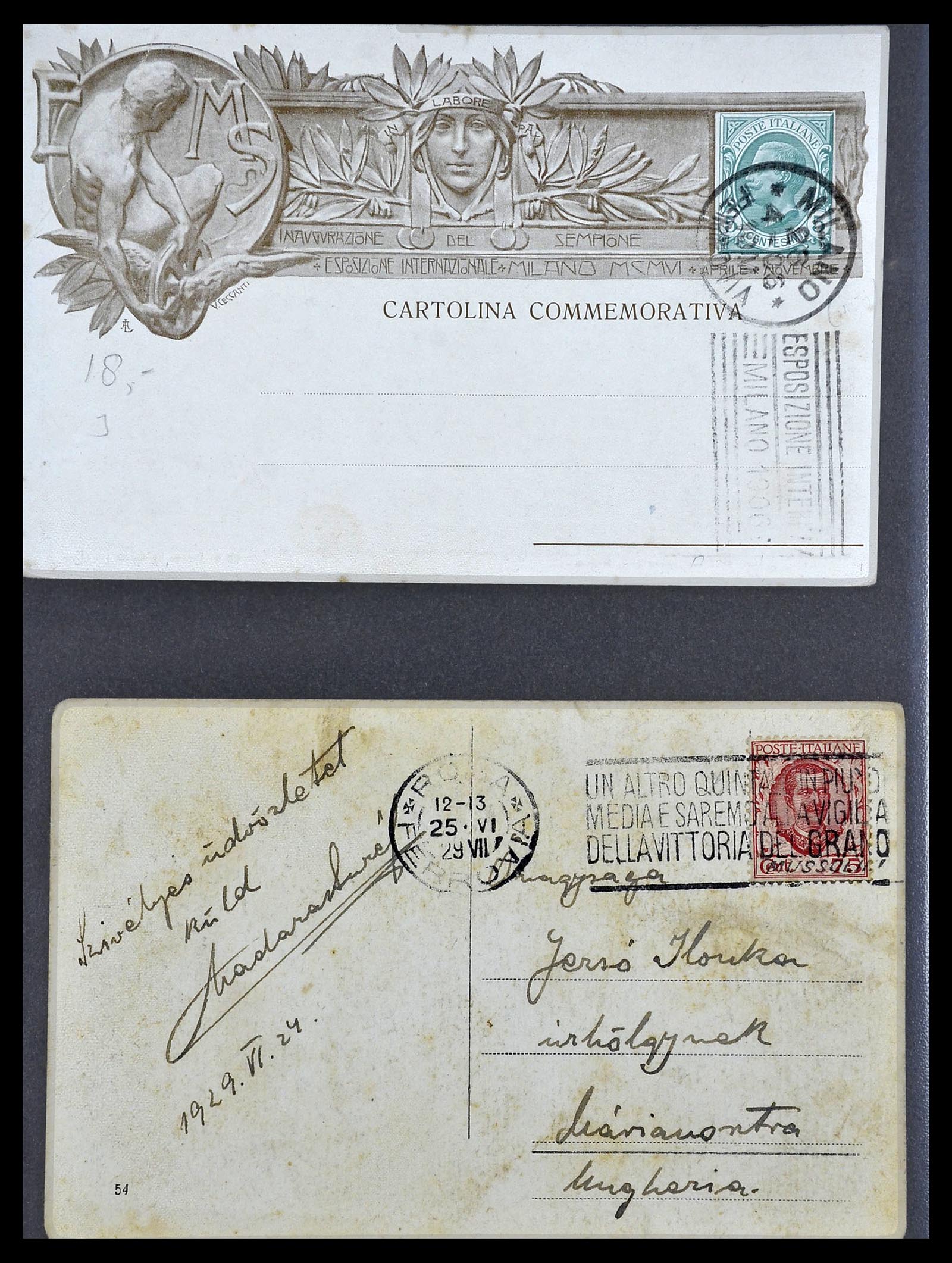 33737 132 - Stamp collection 33737 Italië covers and cards 1856-1945.