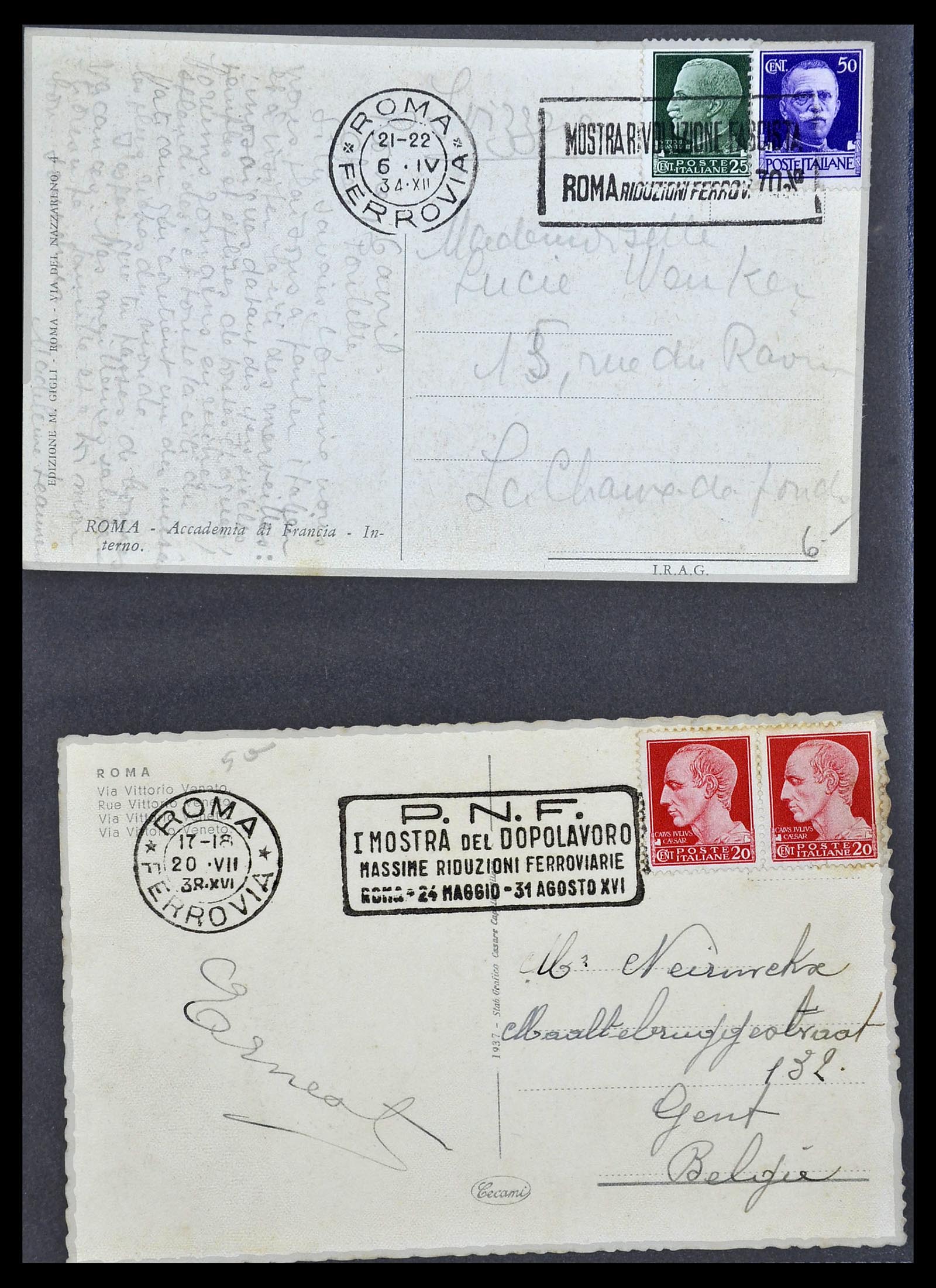 33737 137 - Stamp collection 33737 Italië covers and cards 1856-1945.