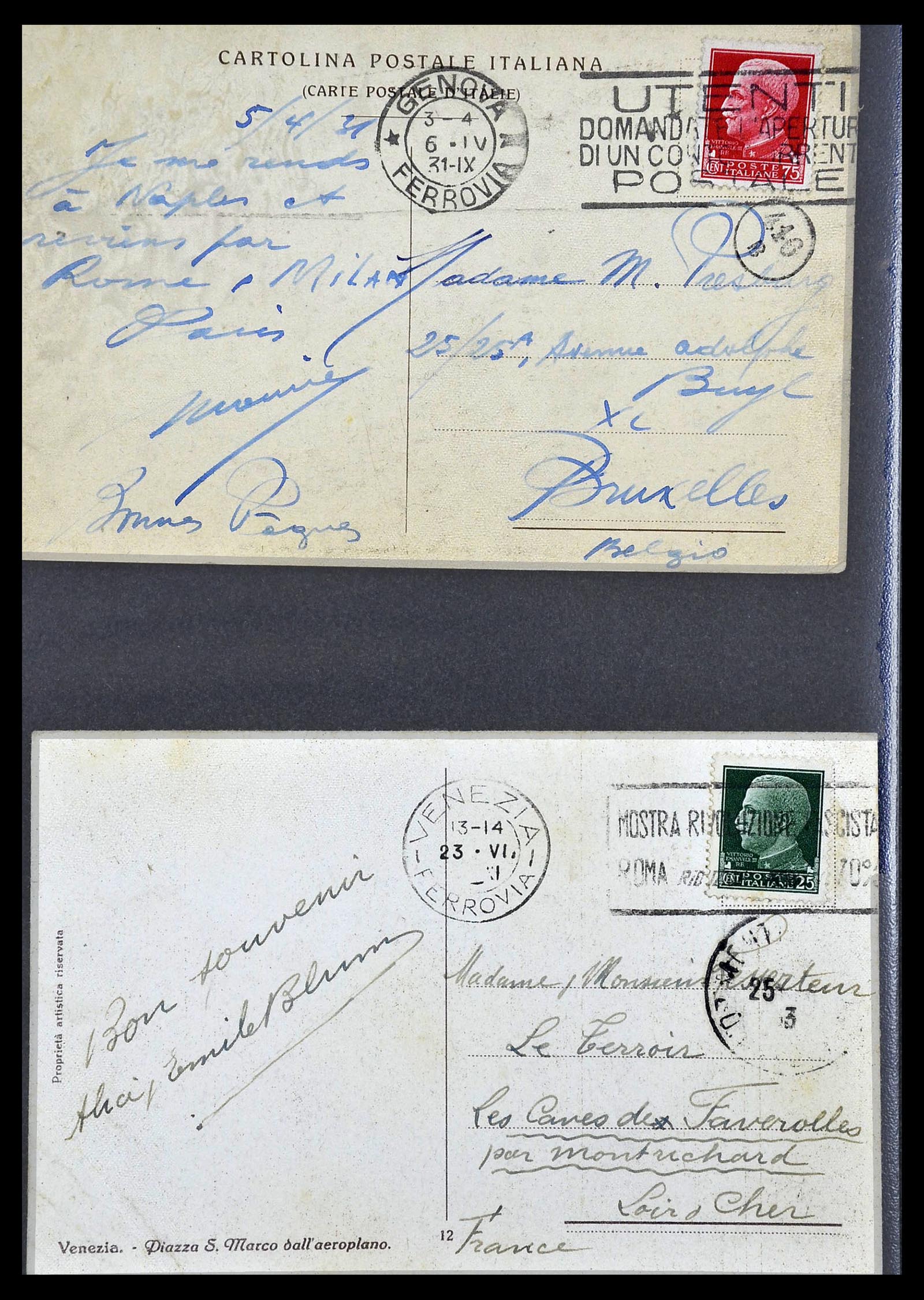 33737 138 - Stamp collection 33737 Italië covers and cards 1856-1945.