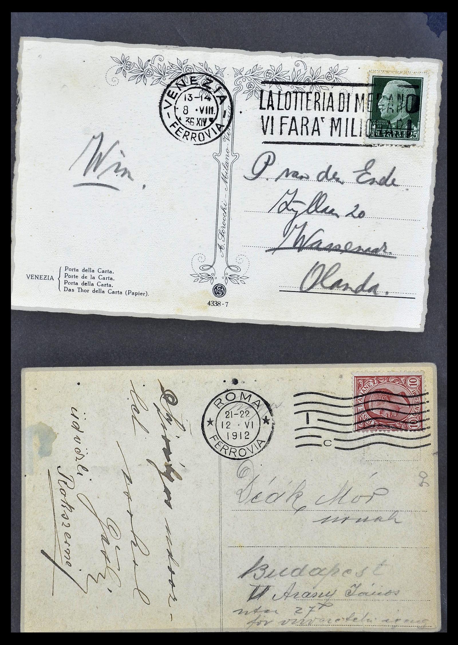 33737 140 - Stamp collection 33737 Italië covers and cards 1856-1945.