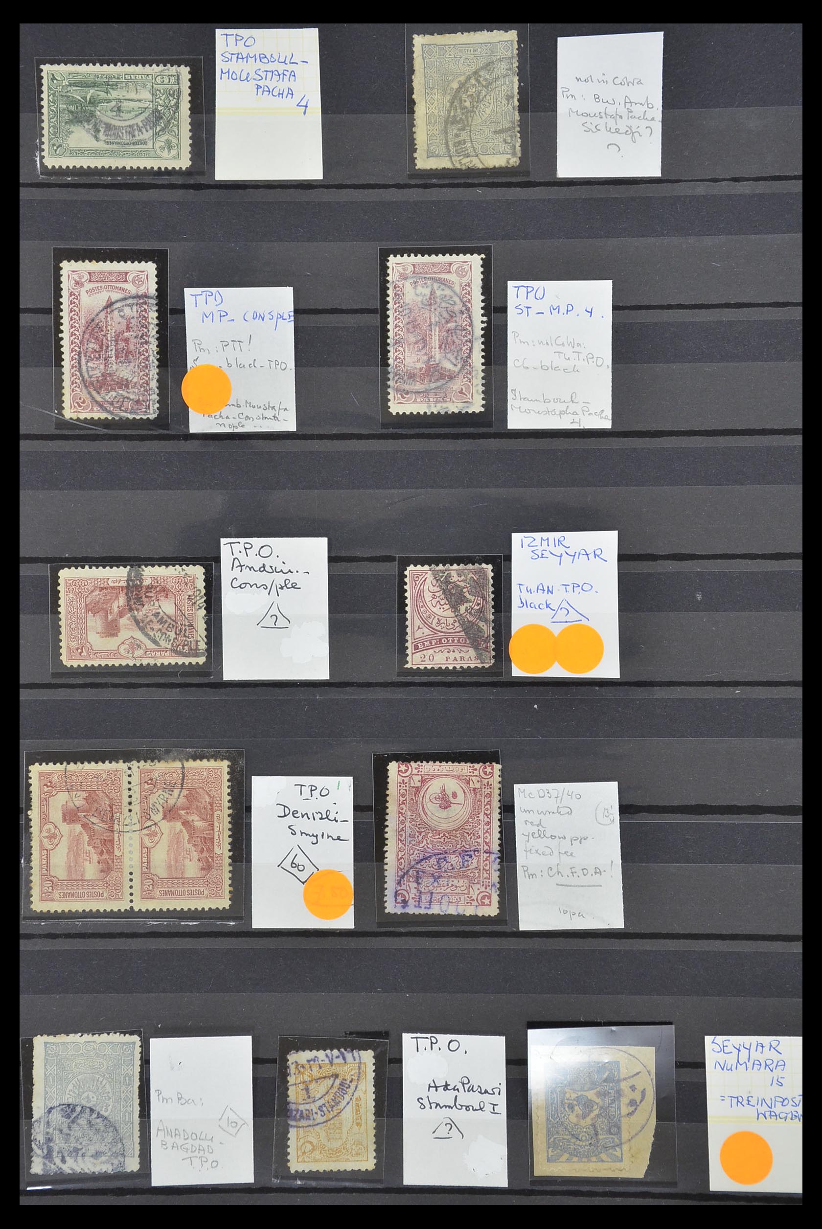 33739 005 - Postzegelverzameling 33739 Turkije stempels 1867-1919.