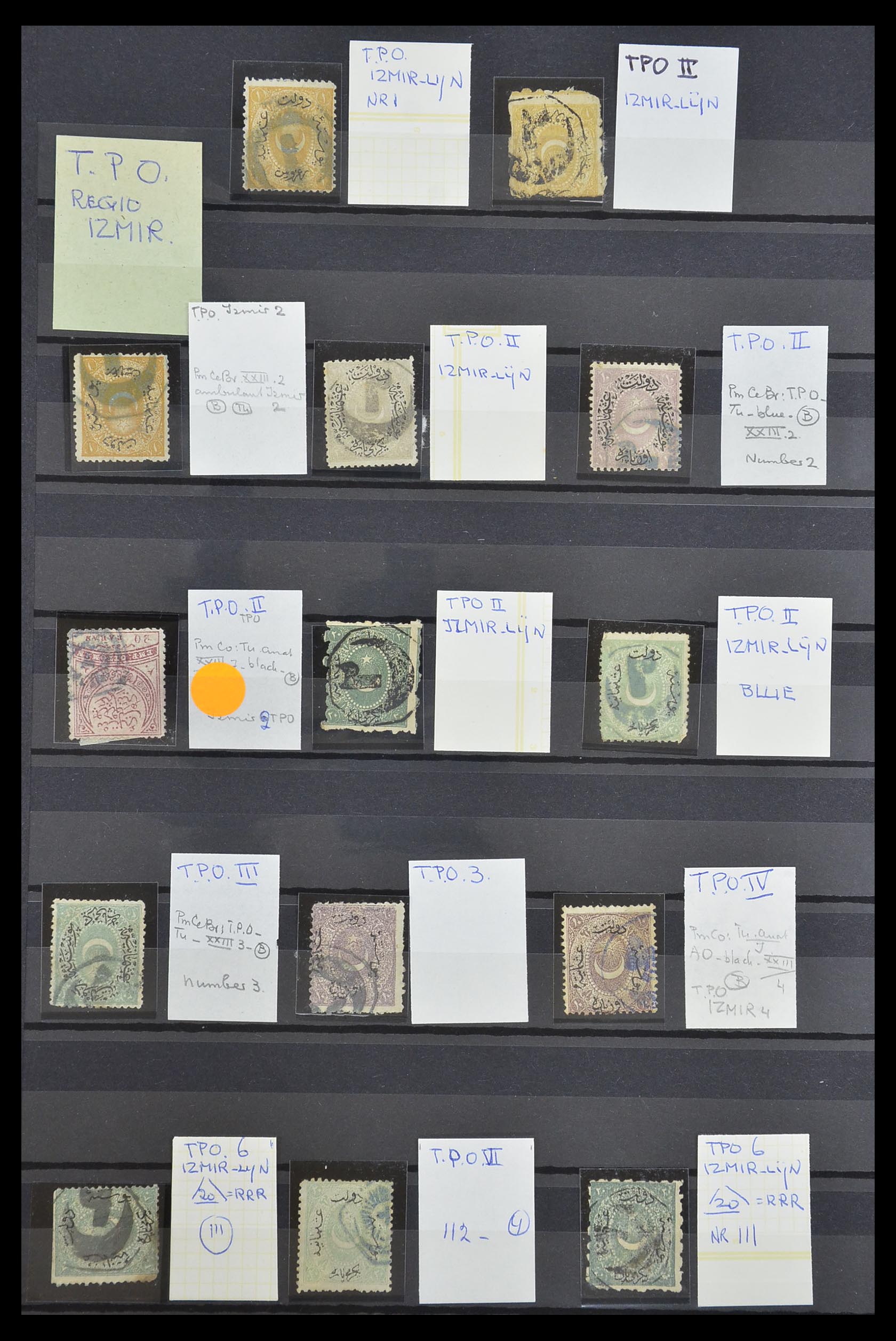33739 010 - Postzegelverzameling 33739 Turkije stempels 1867-1919.