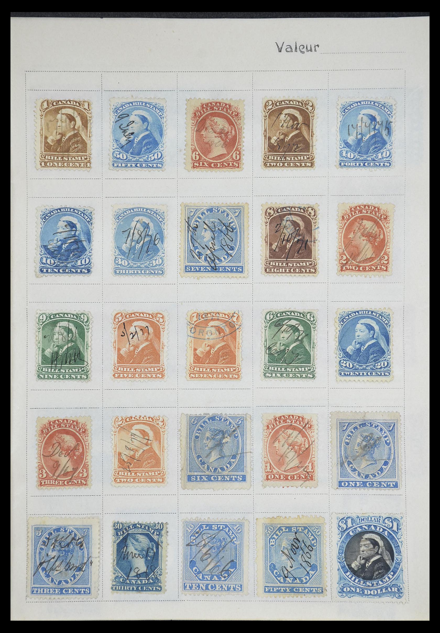 33741 022 - Postzegelverzameling 33741 Wereld klassiek 1850-1900.
