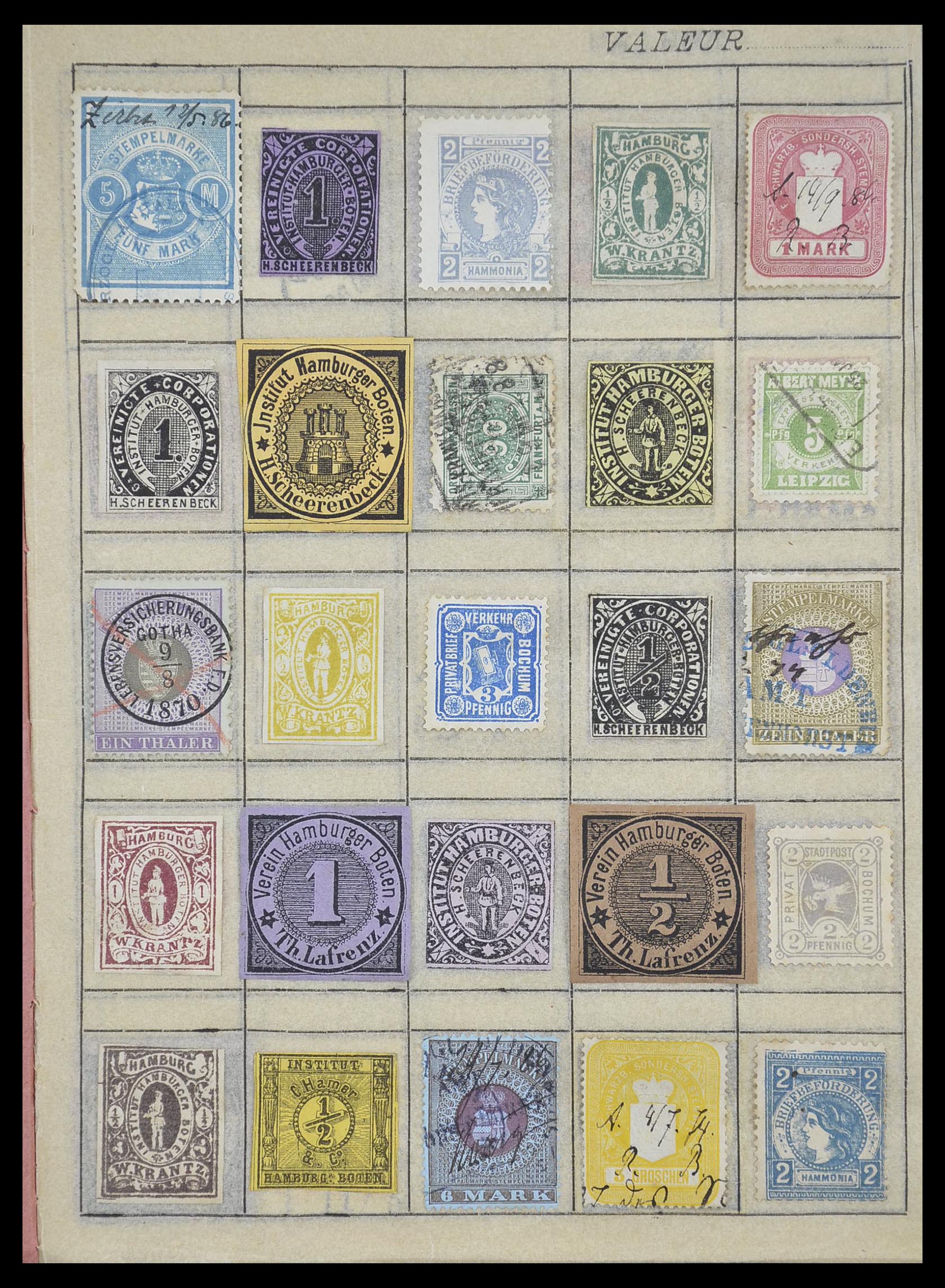 33741 026 - Postzegelverzameling 33741 Wereld klassiek 1850-1900.