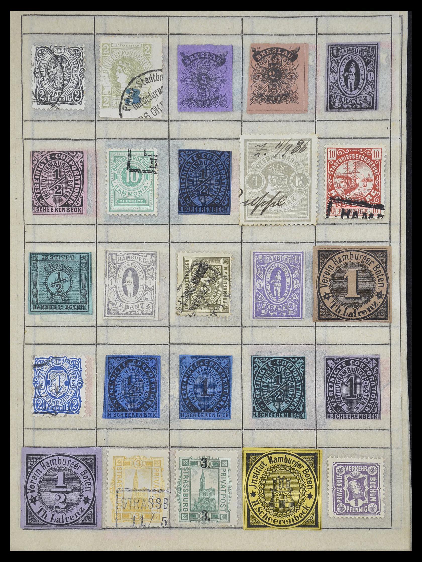 33741 027 - Postzegelverzameling 33741 Wereld klassiek 1850-1900.