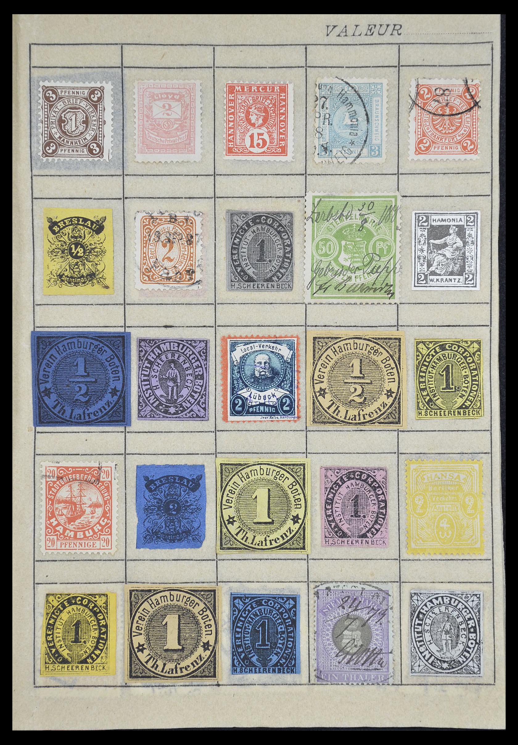 33741 030 - Postzegelverzameling 33741 Wereld klassiek 1850-1900.