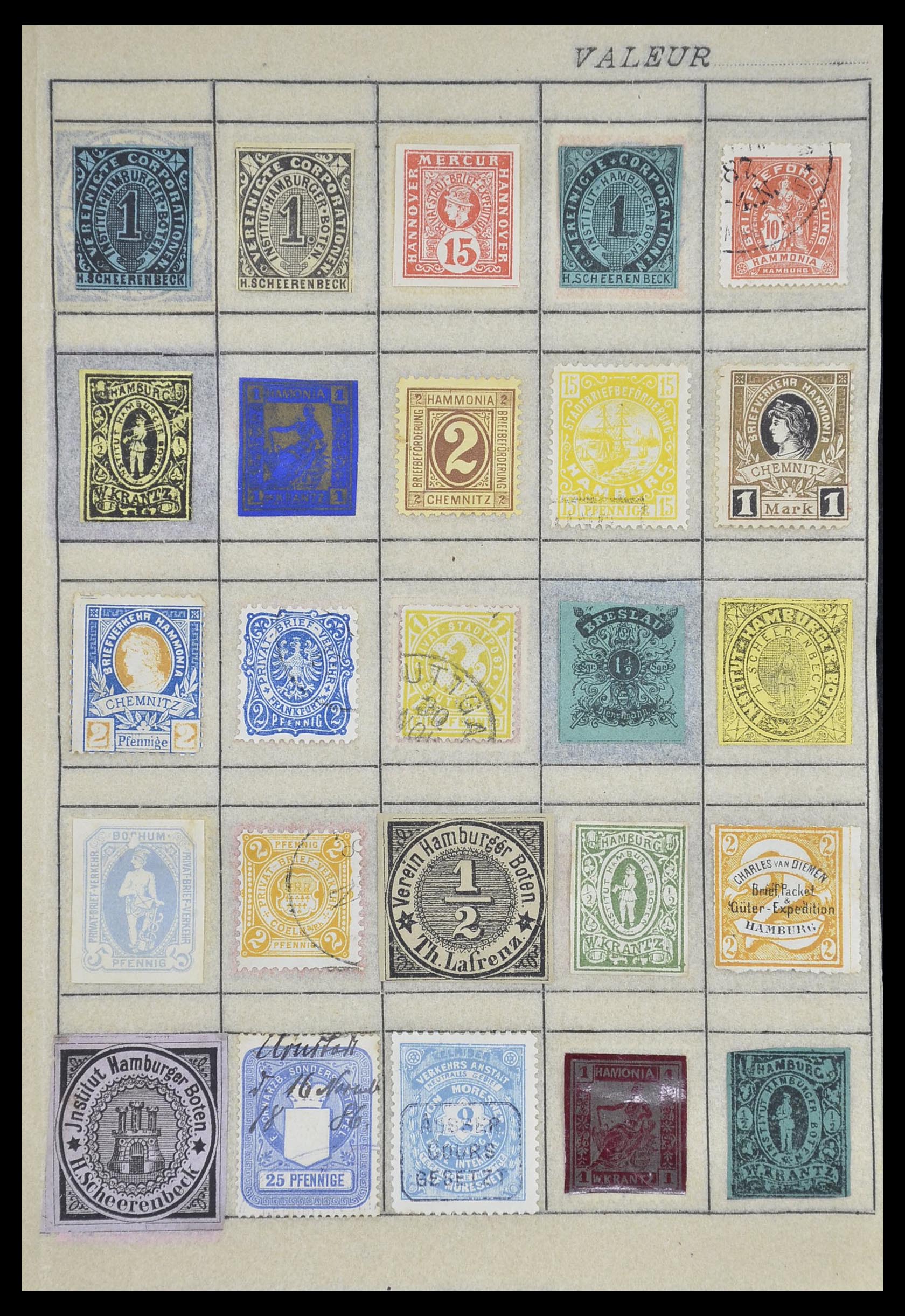 33741 032 - Postzegelverzameling 33741 Wereld klassiek 1850-1900.