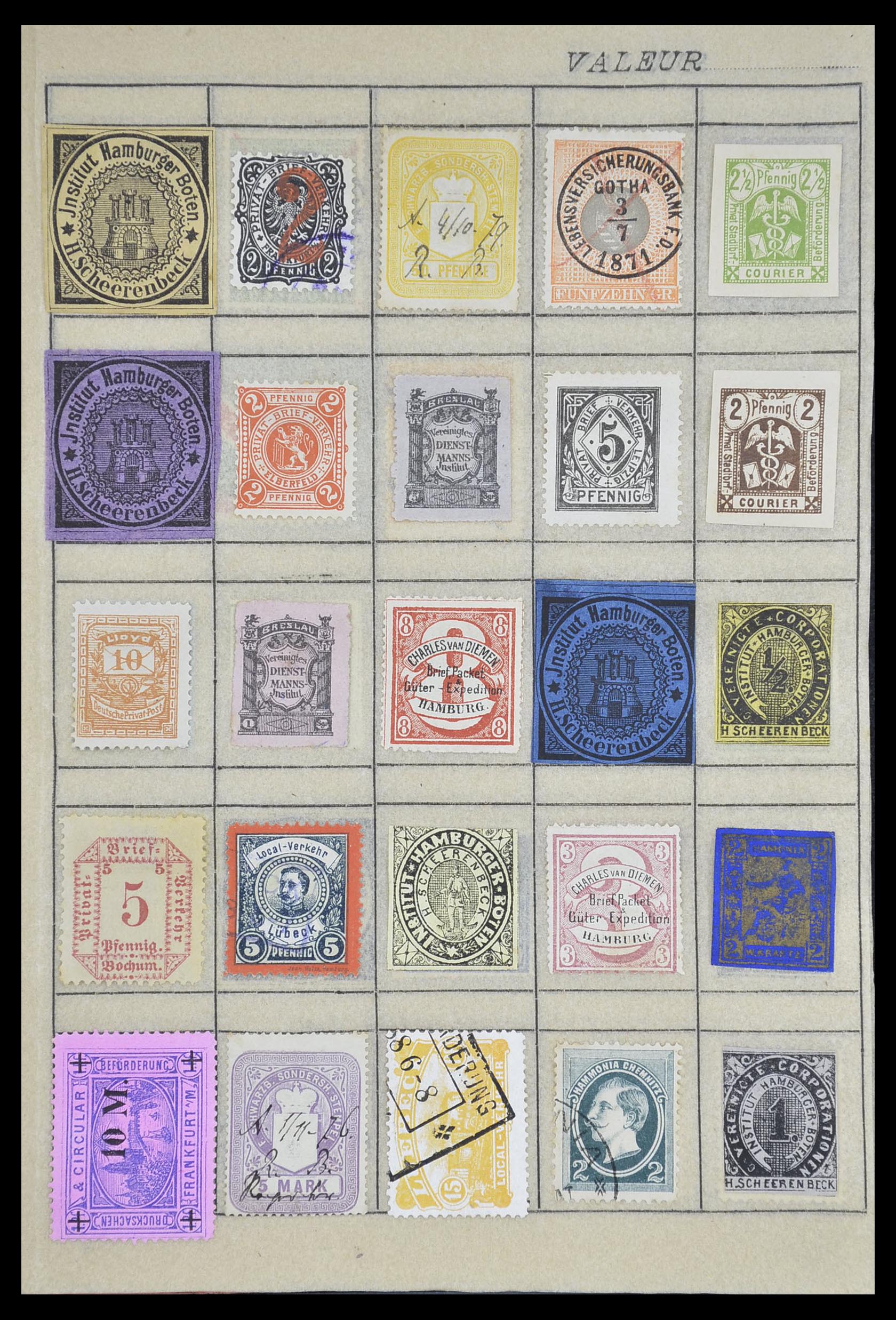 33741 033 - Postzegelverzameling 33741 Wereld klassiek 1850-1900.
