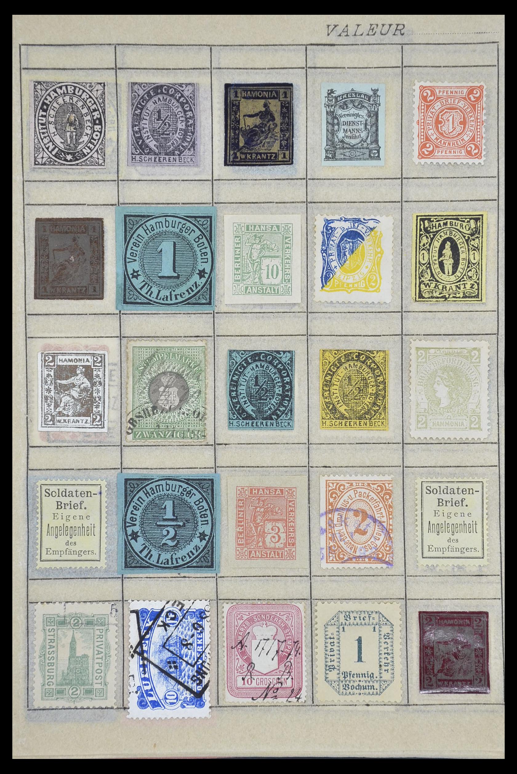 33741 035 - Postzegelverzameling 33741 Wereld klassiek 1850-1900.