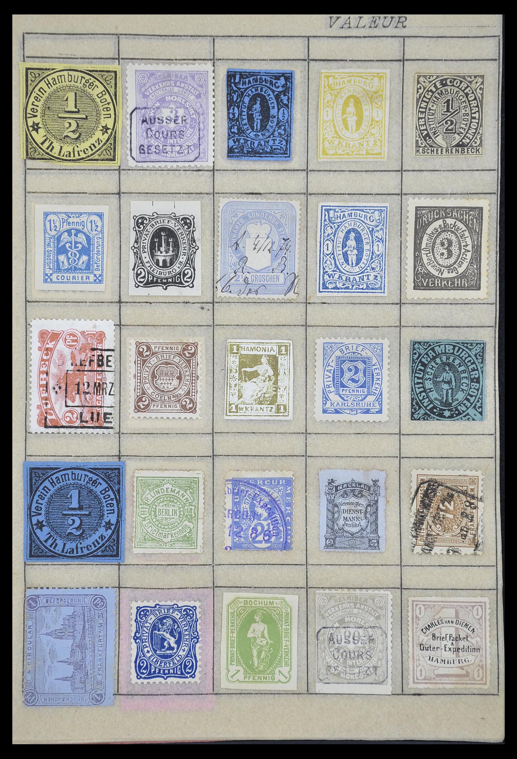 33741 036 - Postzegelverzameling 33741 Wereld klassiek 1850-1900.