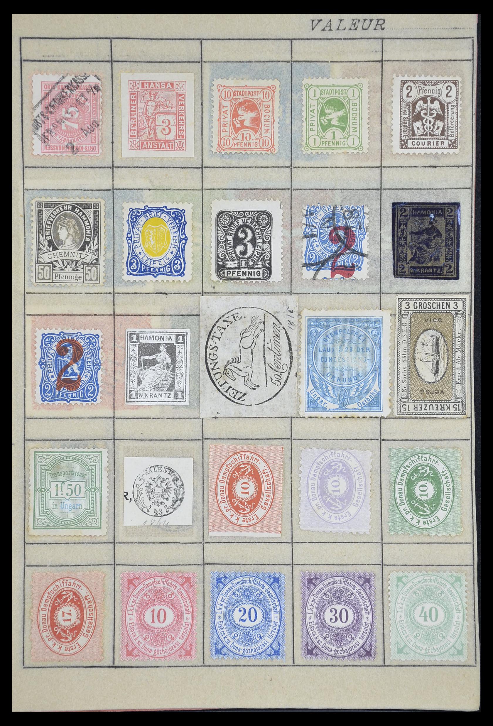 33741 038 - Postzegelverzameling 33741 Wereld klassiek 1850-1900.