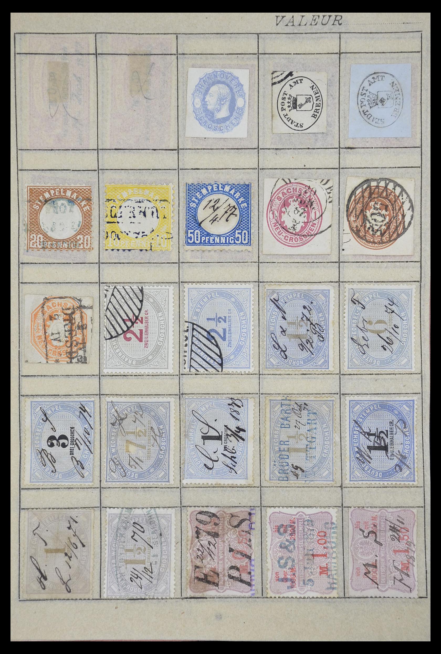 33741 040 - Postzegelverzameling 33741 Wereld klassiek 1850-1900.