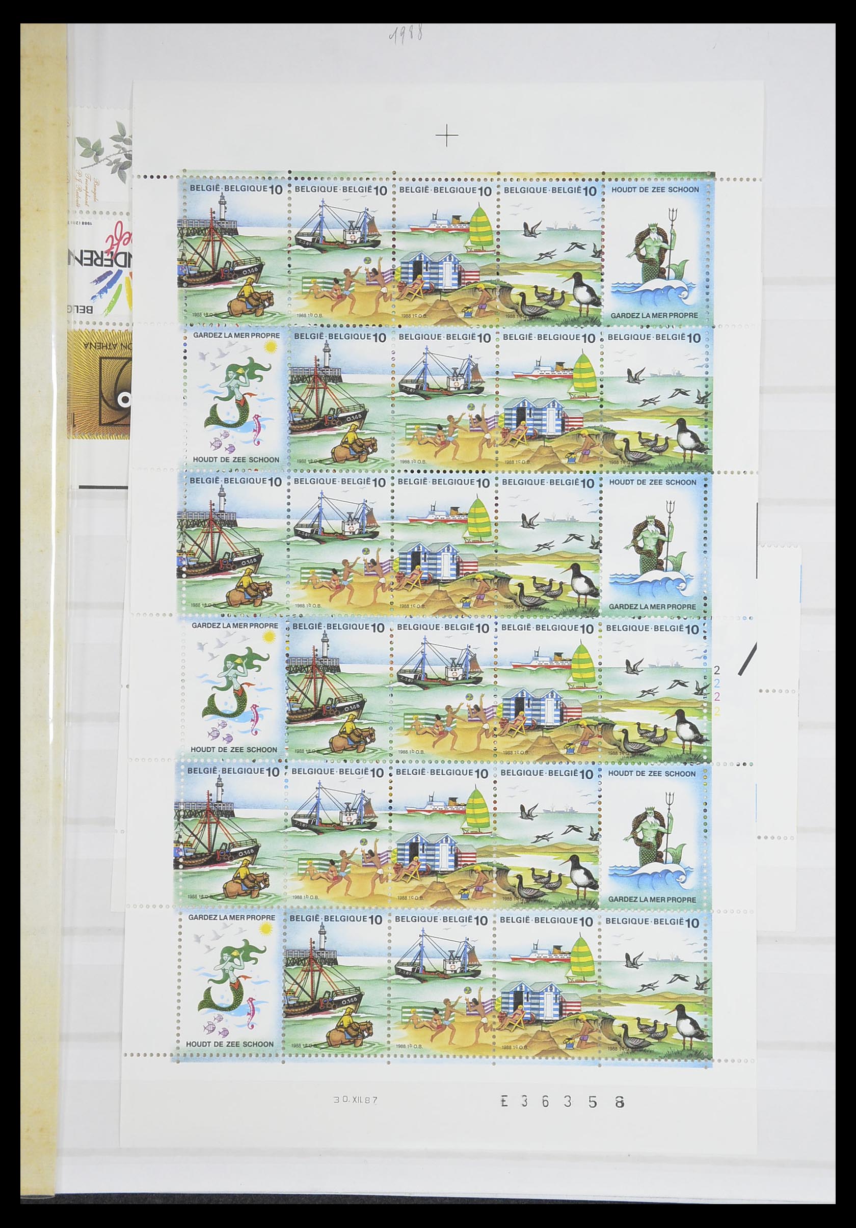 33743 024 - Postzegelverzameling 33743 België 1961-2000.