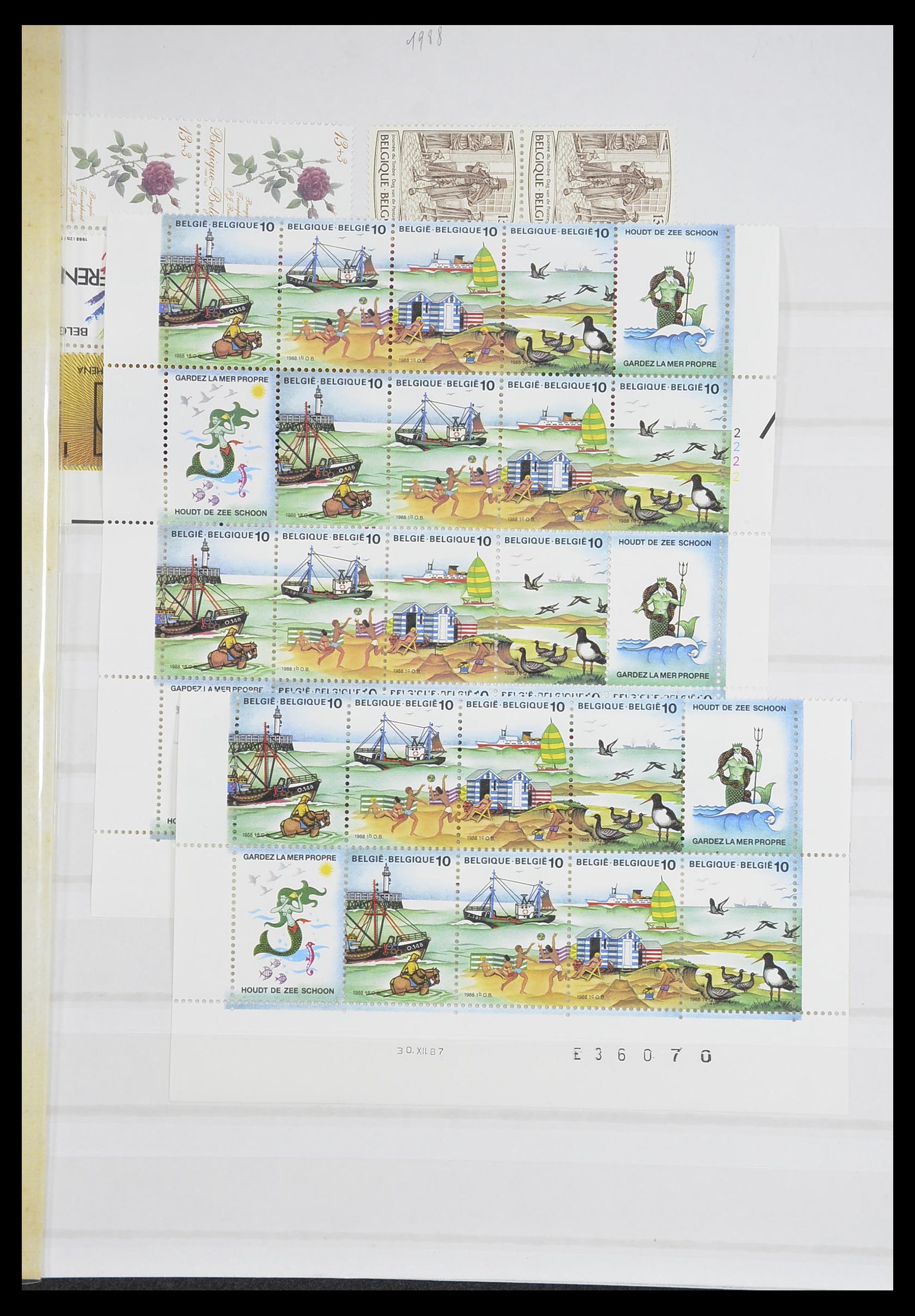 33743 025 - Postzegelverzameling 33743 België 1961-2000.