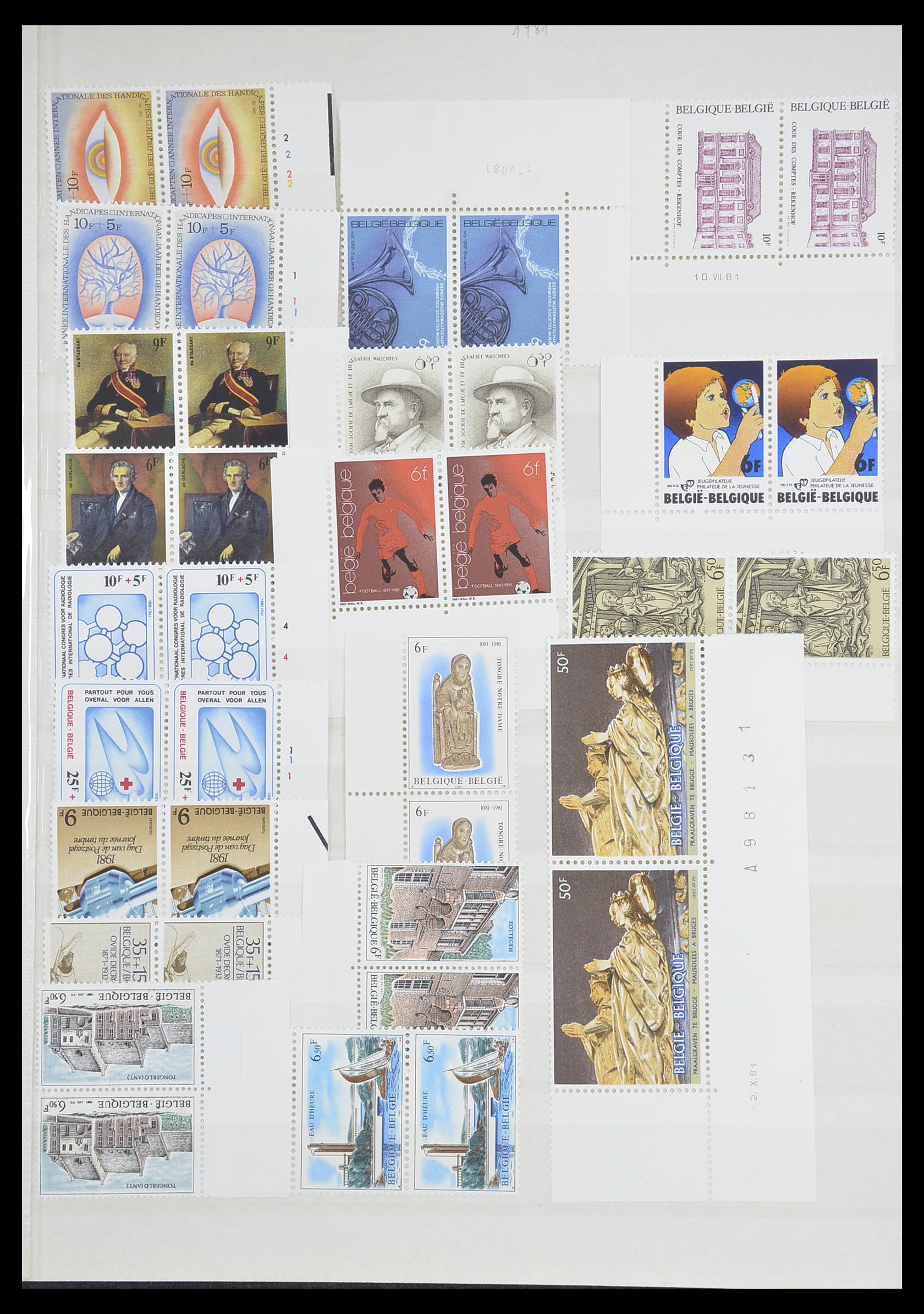 33743 040 - Stamp collection 33743 Belgium 1961-2000.