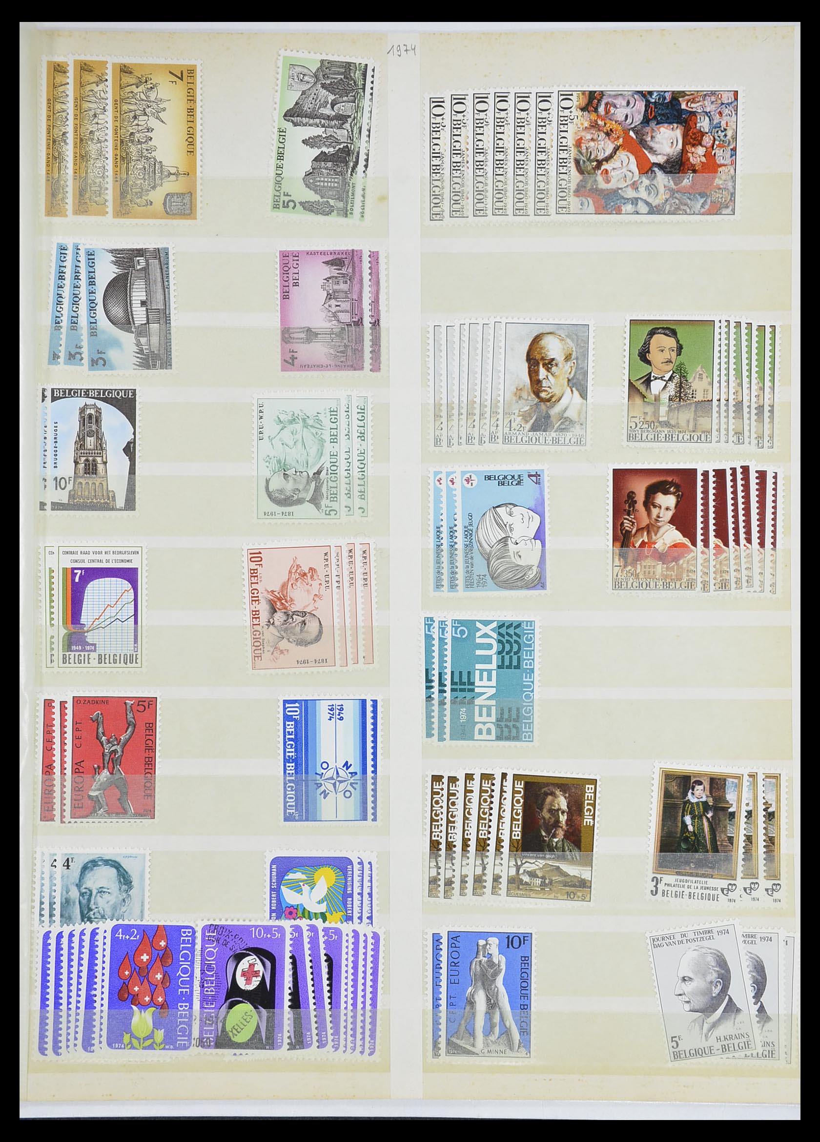 33743 053 - Stamp collection 33743 Belgium 1961-2000.