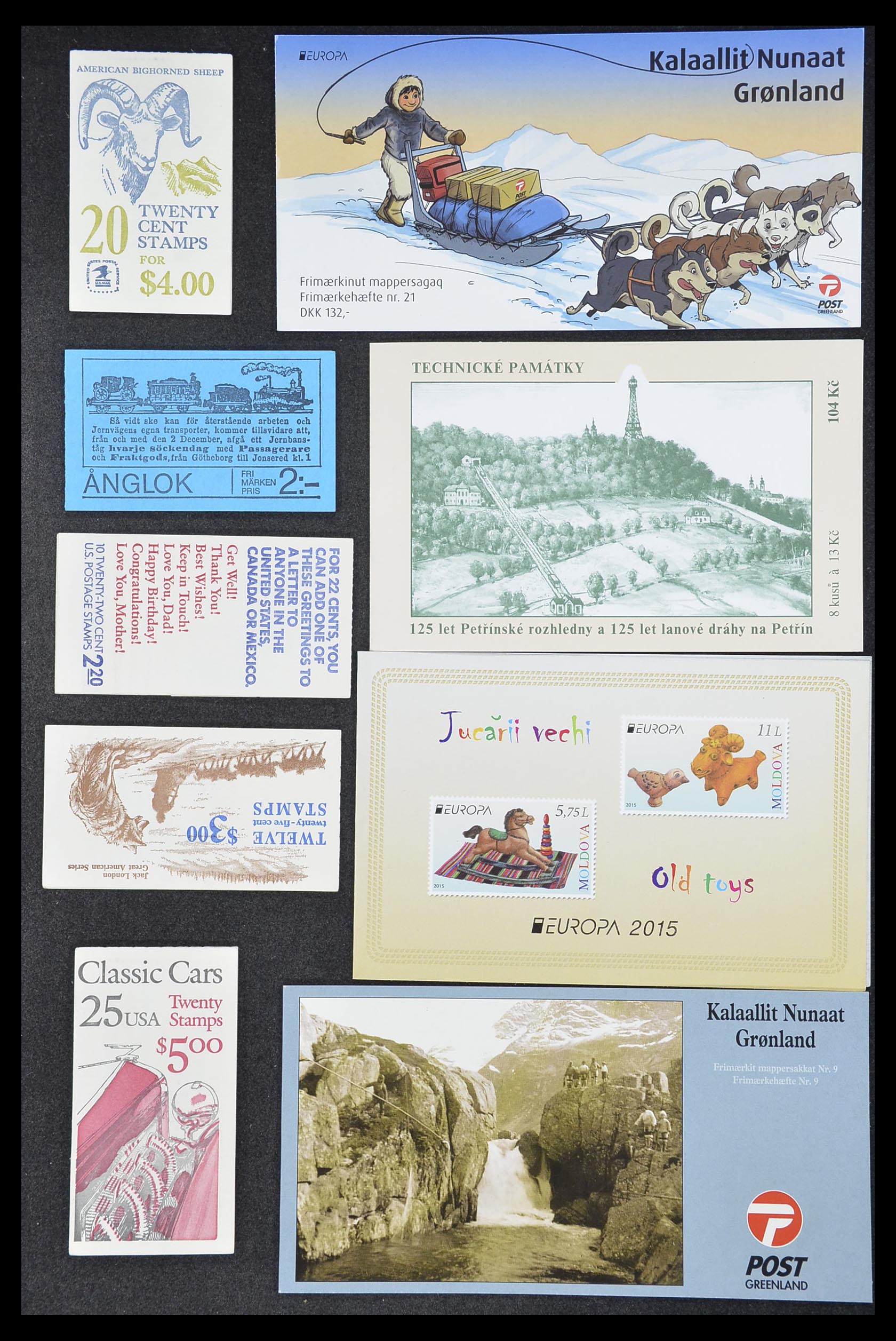 33744 015 - Postzegelverzameling 33744 Wereld postzegelboekjes 1919-2011.