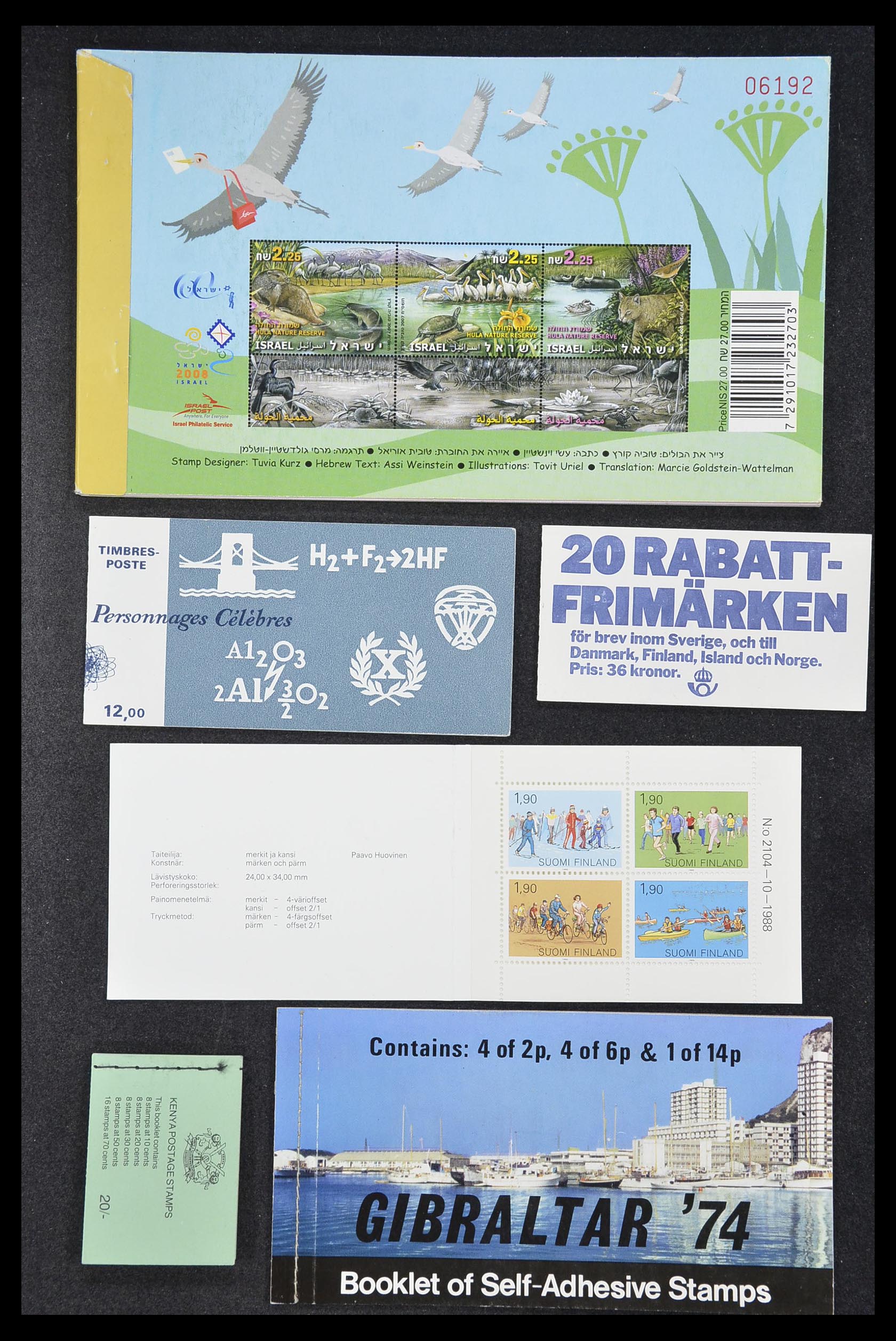 33744 018 - Postzegelverzameling 33744 Wereld postzegelboekjes 1919-2011.