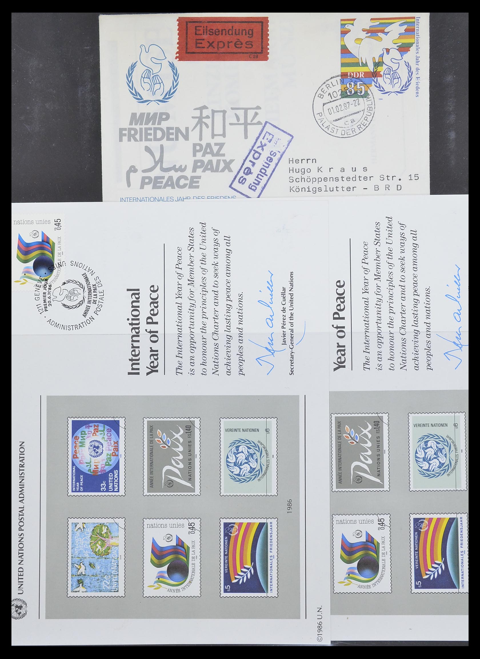 33747 047 - Postzegelverzameling 33747 Diverse motieven 1958-1986.